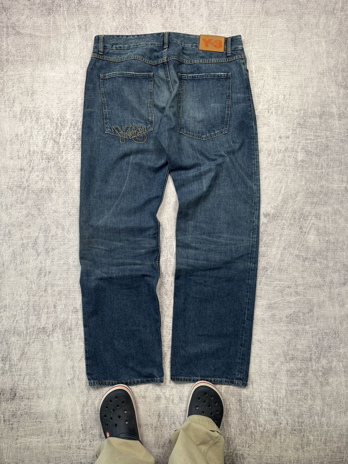 Y-3 Y-3 Denim Jeans Relaxed Fit Pocket Pants Logo Blue 30R | Grailed