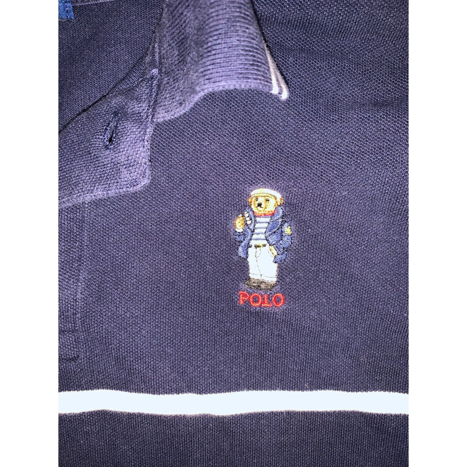 Polo Ralph Lauren Polo Ralph Lauren Polo Bear Youth L 14-16 Polo Shirt Navy Size US XXS / EU 40 - 2 Thumbnail