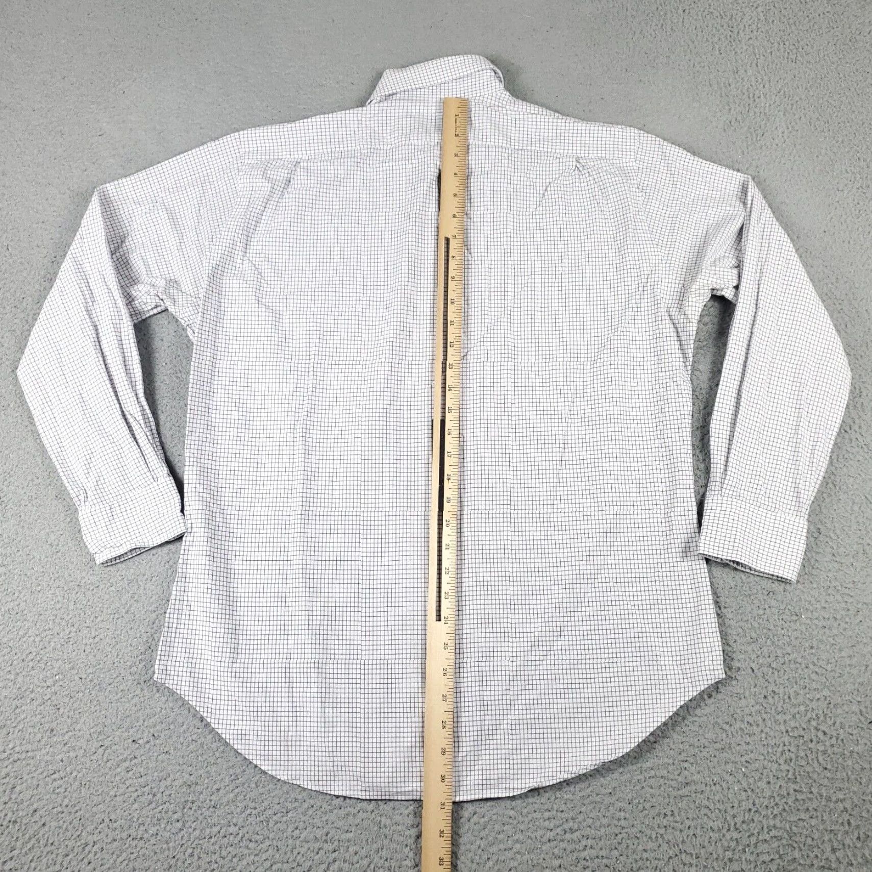 Ralph Lauren Ralph Lauren Shirt Dress Shirt 15.5 White Purple Check Long Sleeve Button Up Mens Size 40R - 5 Thumbnail