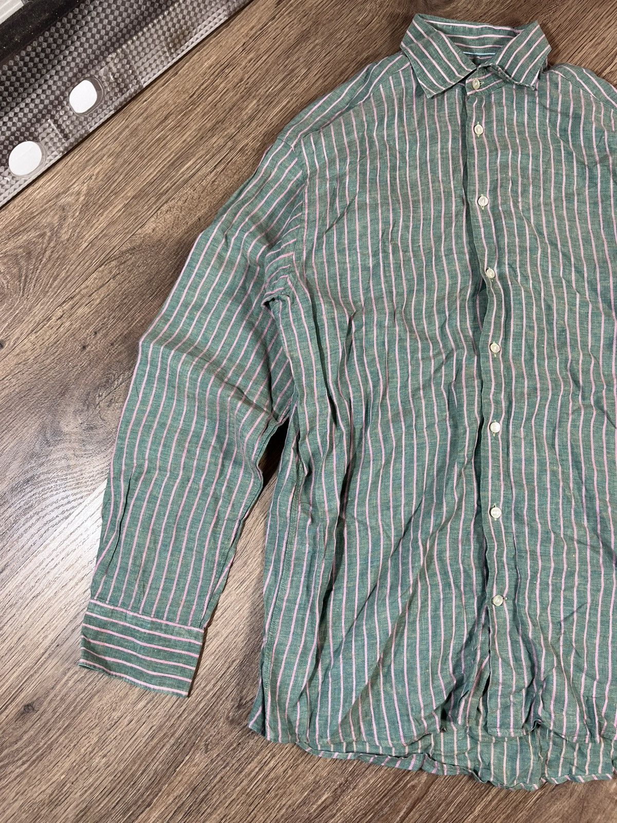 Eton Eton Linen Shirt Size US XL / EU 56 / 4 - 2 Thumbnail