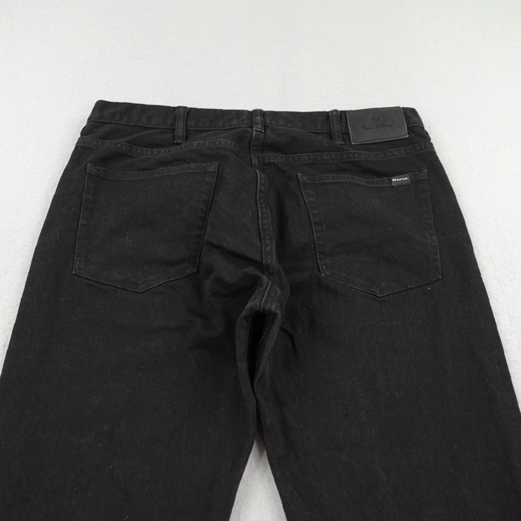 Paul Smith VINTAGE PAUL SMITH JEANS Mens 34x30 Black Denim Regular Straight Leg Pants Cotton Flex Size US 34 / EU 50 - 5 Thumbnail