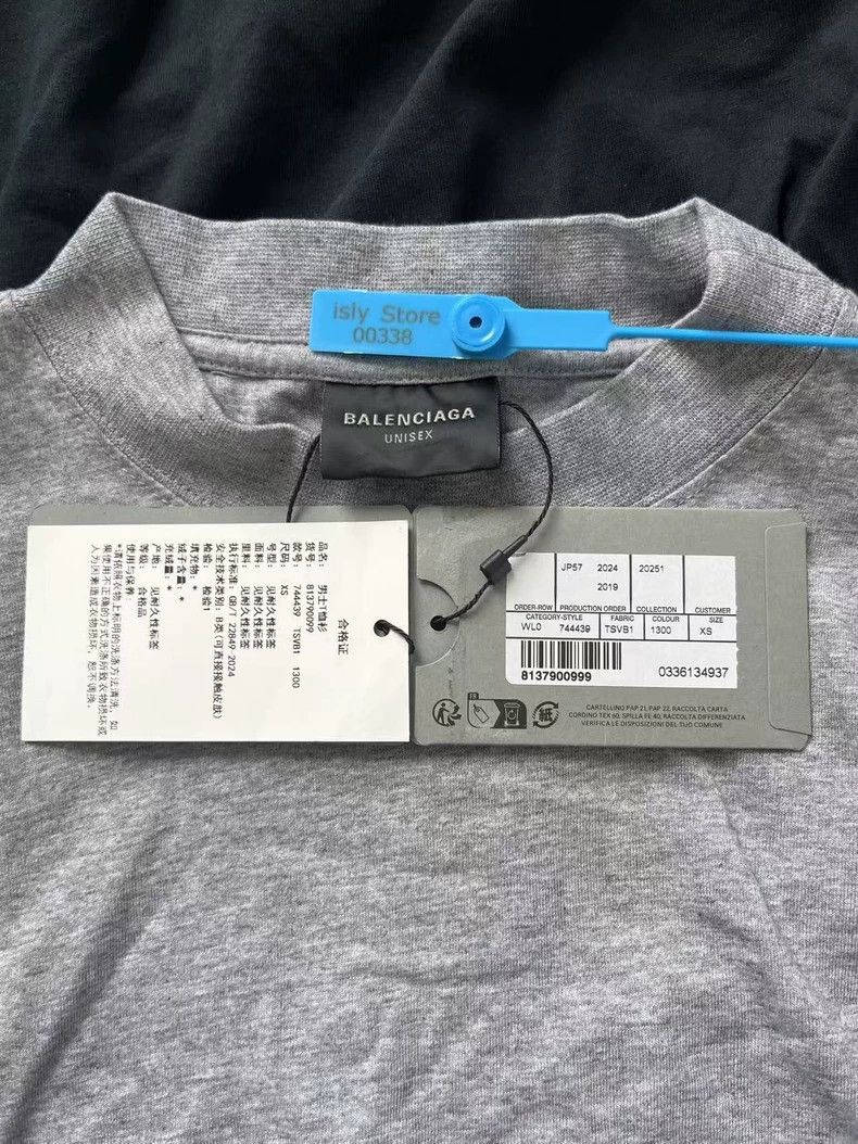 Balenciaga Balenciaga Logo Print Crew Neck Sleeve T-Shirt Size US XS / EU 42 / 0 - 4 Thumbnail