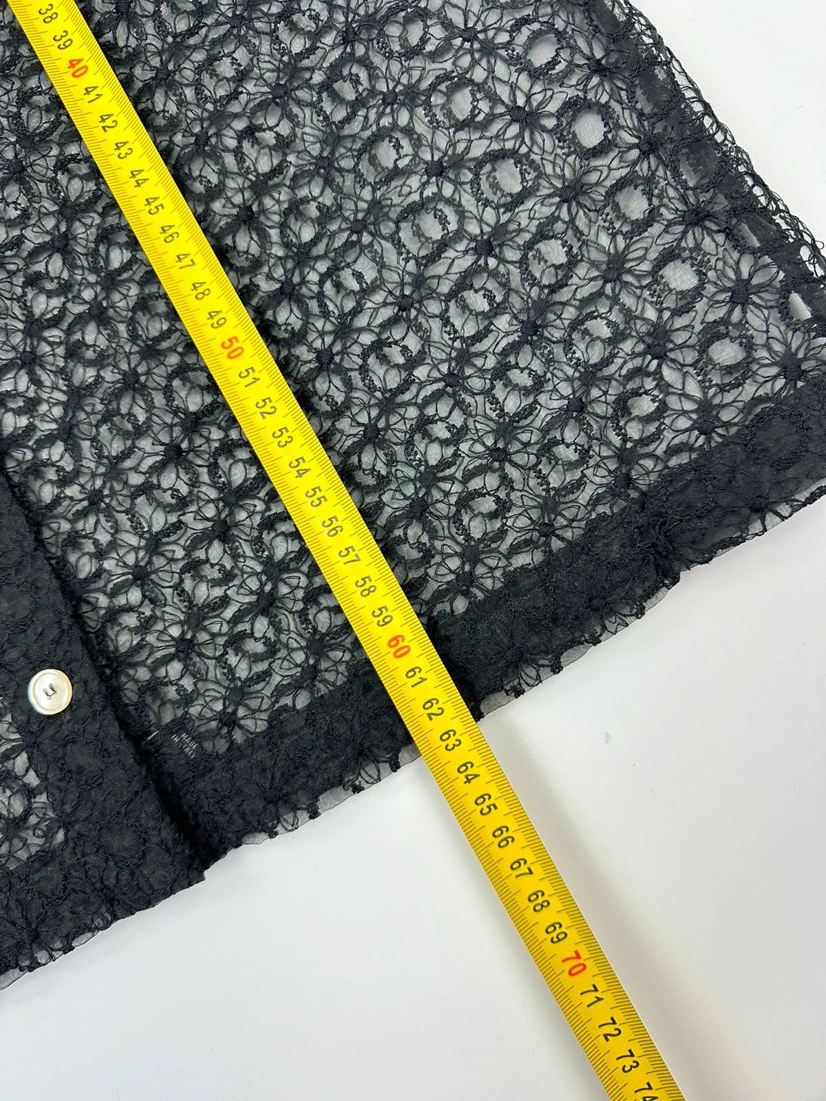 Dolce & Gabbana Dolce & Gabbana 00’s Laces Mesh See Trough Black Shirt Size US S / EU 44-46 / 1 - 10 Thumbnail