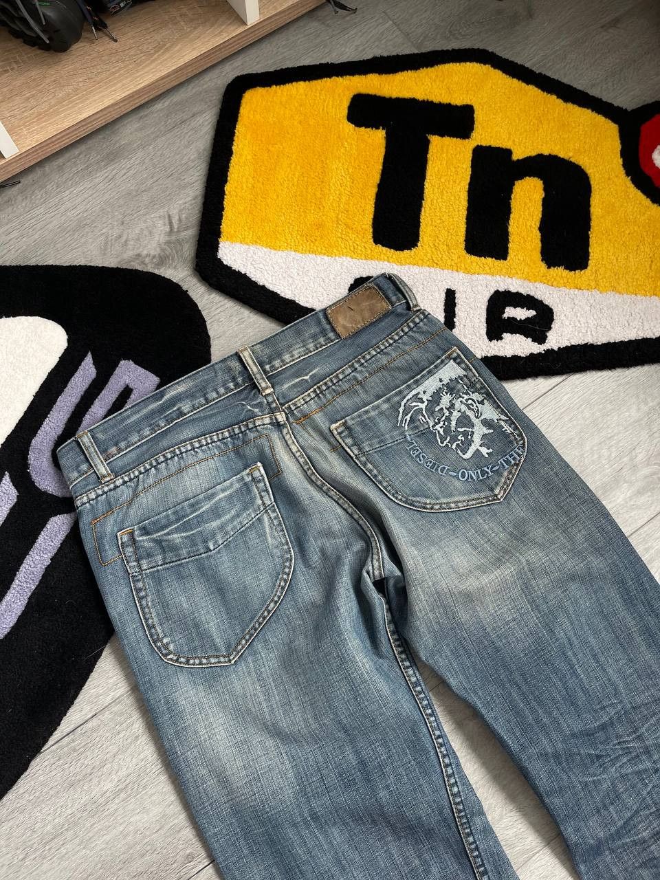 Diesel × Streetwear × Vintage vintage diesel big logo blue denim jeans y2k Size US 32 / EU 48 - 4 Thumbnail