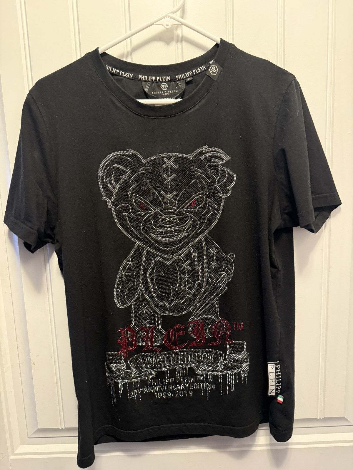 Philipp Plein Phillip Plein red jewelled teddy design Size US L / EU 52-54 / 3 - 1 Thumbnail