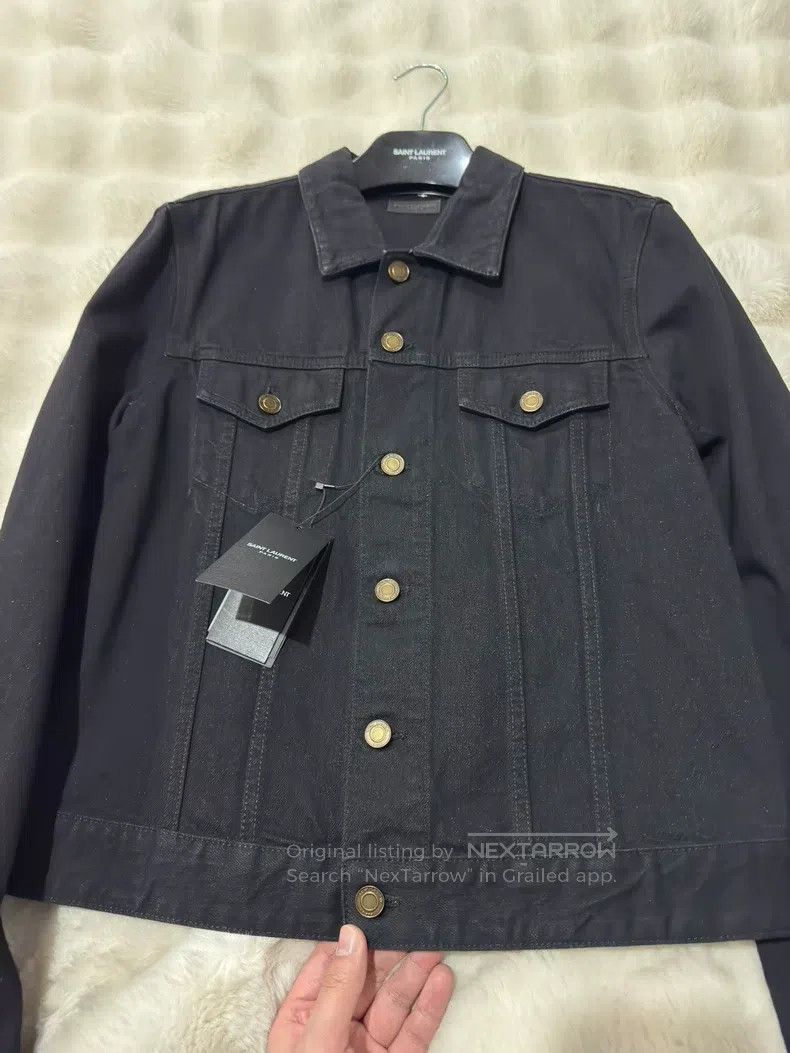 Saint Laurent Paris Saint Laurent Paris Black Men's Denim Jacket Size US L / EU 52-54 / 3 - 5 Thumbnail