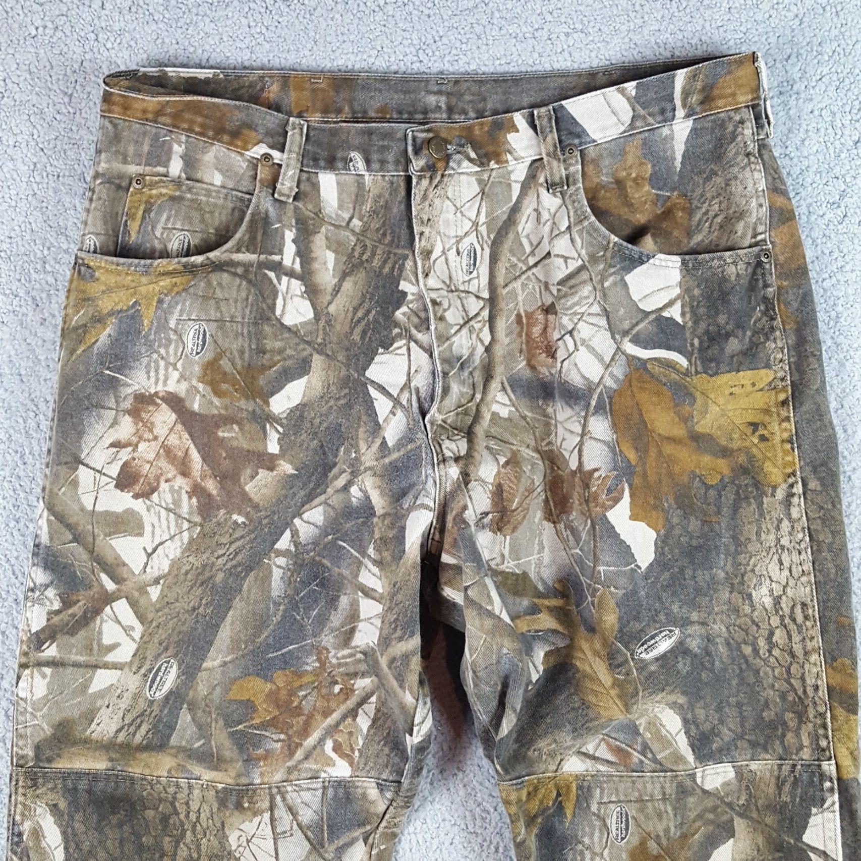 Wrangler VINTAGE Wrangler Realtree Camo Double Knee Workwear Pants 40x30 Mens Baggy Y2K Grunge Size US 40 / EU 56 - 2 Thumbnail
