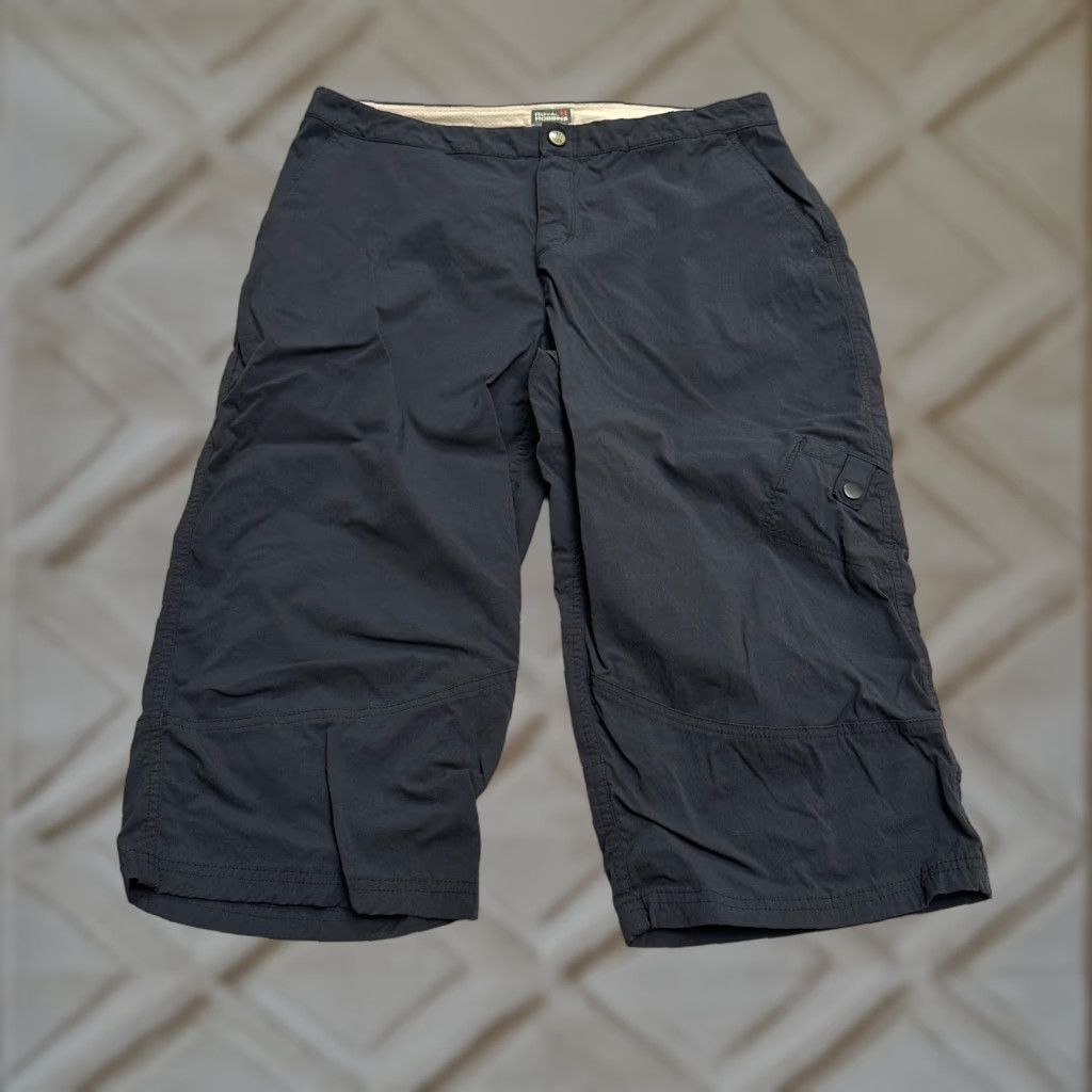 Royal Robbins VINTAGE NO — Royal Robbins Cropped Pants Womens 12 Black Straight Active Outdoor Hiking 34x18 Size 34" / US 12 / IT 48 - 1 Thumbnail