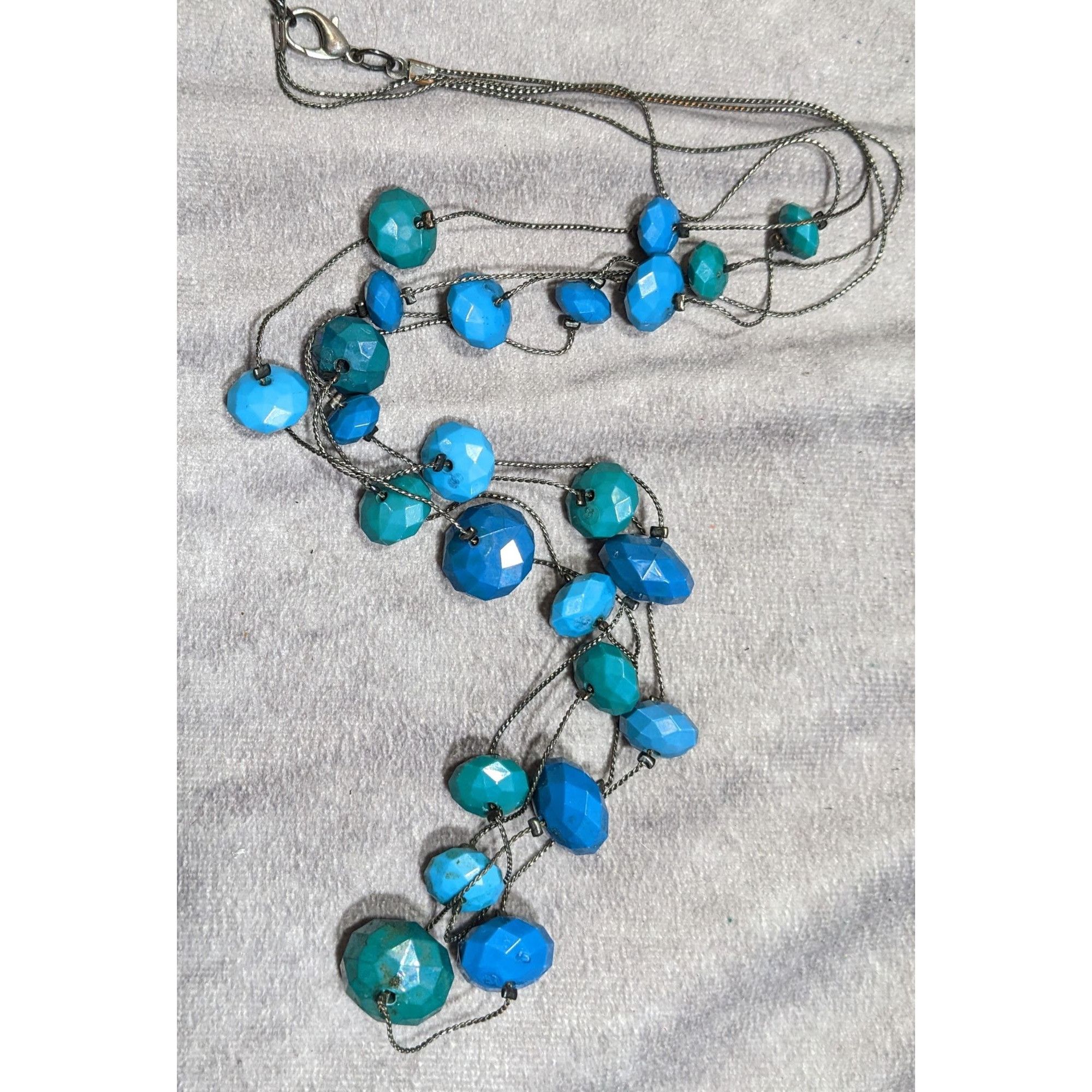 Other Mermaidcore Layered Blue & Teal Beaded Station Necklace With Size ONE SIZE - 5 Thumbnail