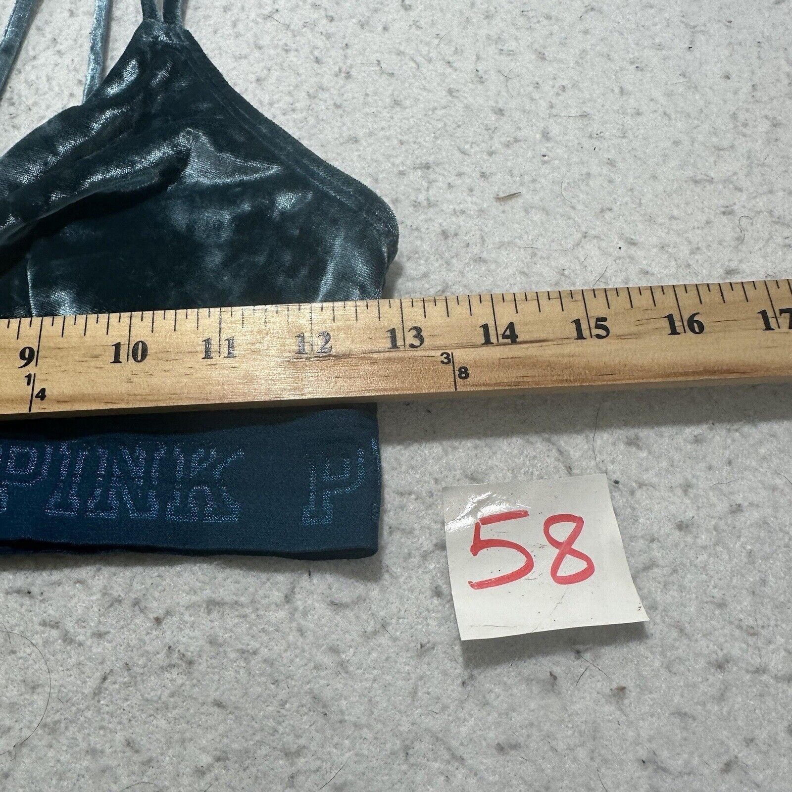 Victoria's Secret Victorias Secret Small Teal Blue Velvet Bralette Strappy Bra Size ONE SIZE - 5 Thumbnail