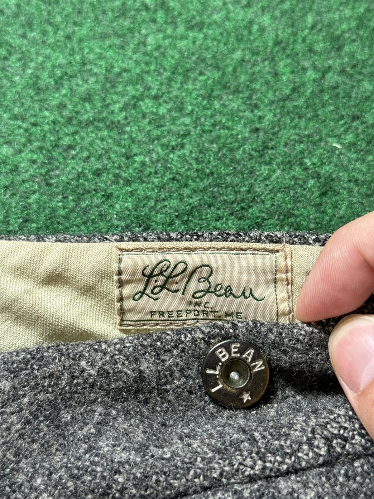 L.L. Bean × Vintage Vintage 30s 40s L.L Bean Talon Gray Wool Trouser Pants Size US 38 / EU 54 - 2 Thumbnail