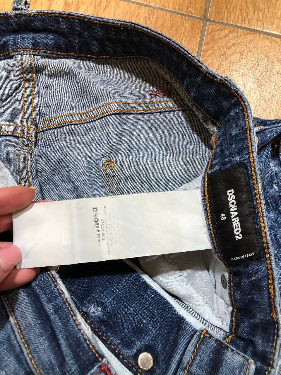 Dsquared2 Dsquared2 Tidy Biker Distressed Painted Skinny Jeans Size US 32 / EU 48 - 2 Thumbnail