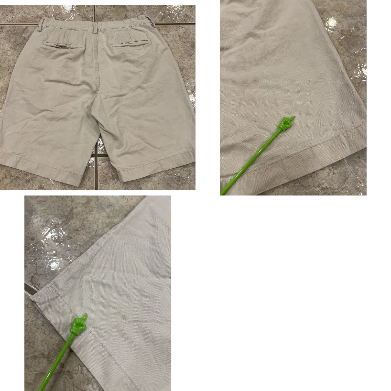 Gap VINTAGE? No. Mens Gap Khakis Shorts Beige Flat Front Bermuda Chino 10" Summer 100% Cotton Casual Regular Size 33 Mens Beige Shorts Gap Size US 33 - 8 Thumbnail