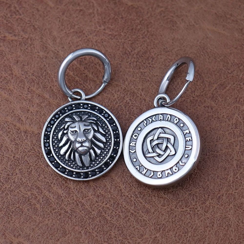 Jewelry Lion Head Earring Size ONE SIZE - 2 Thumbnail