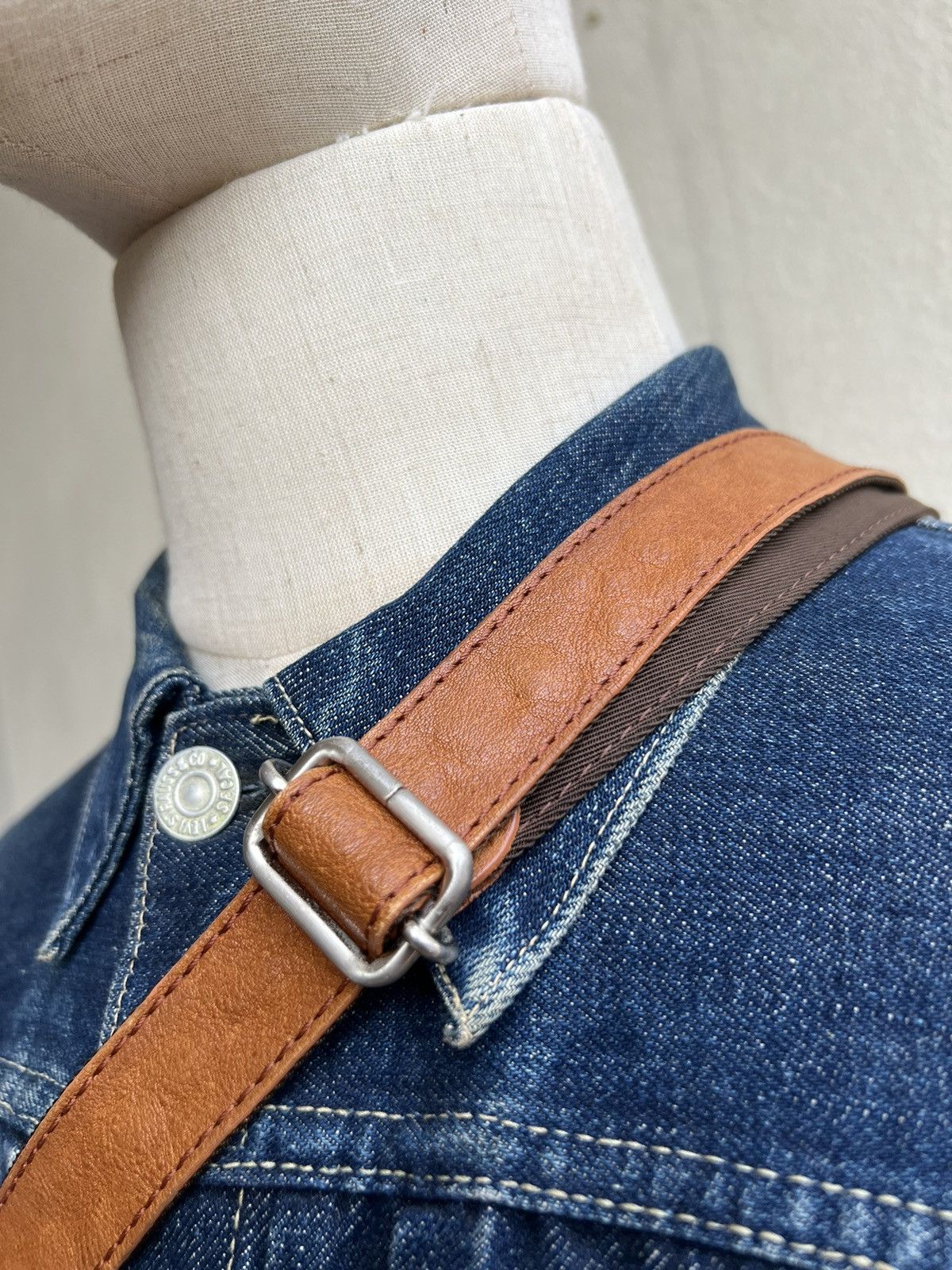 Leather Vintage Arukan Japan Hybrid Leather Bag Size ONE SIZE - 11 Thumbnail