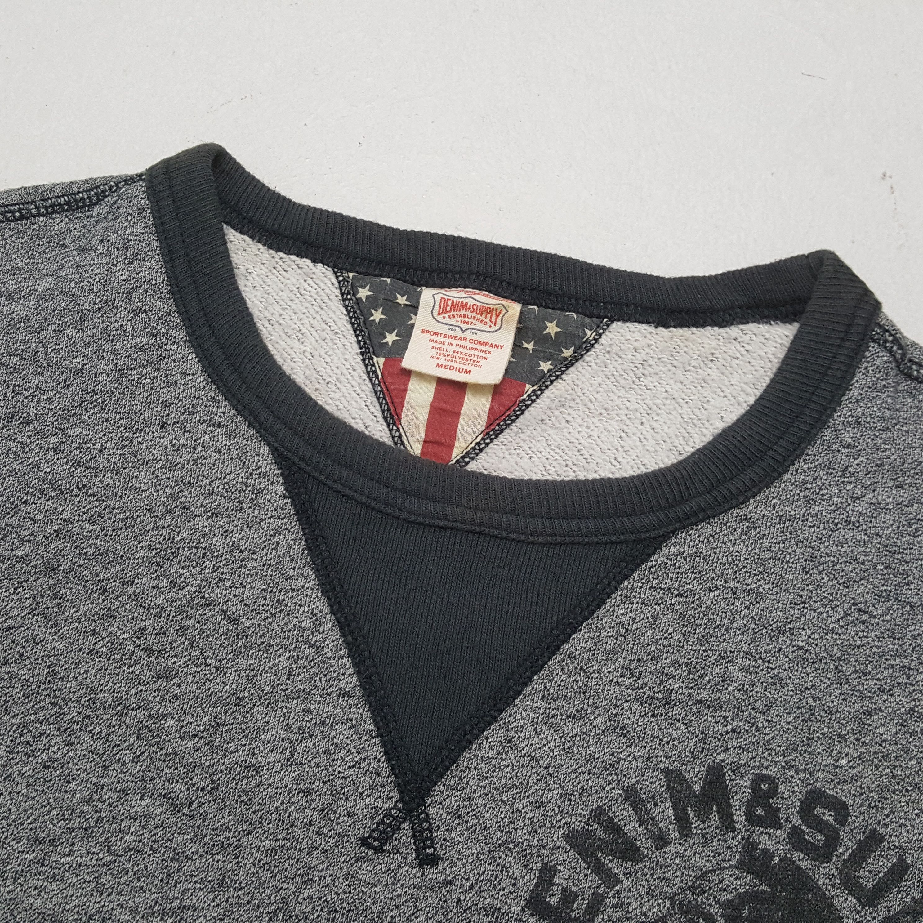 Ralph Lauren × Vintage Vintage Ralph Lauren Denim Supply Brand Sweatshirt C283N11 Size US M / EU 48-50 / 2 - 4 Thumbnail