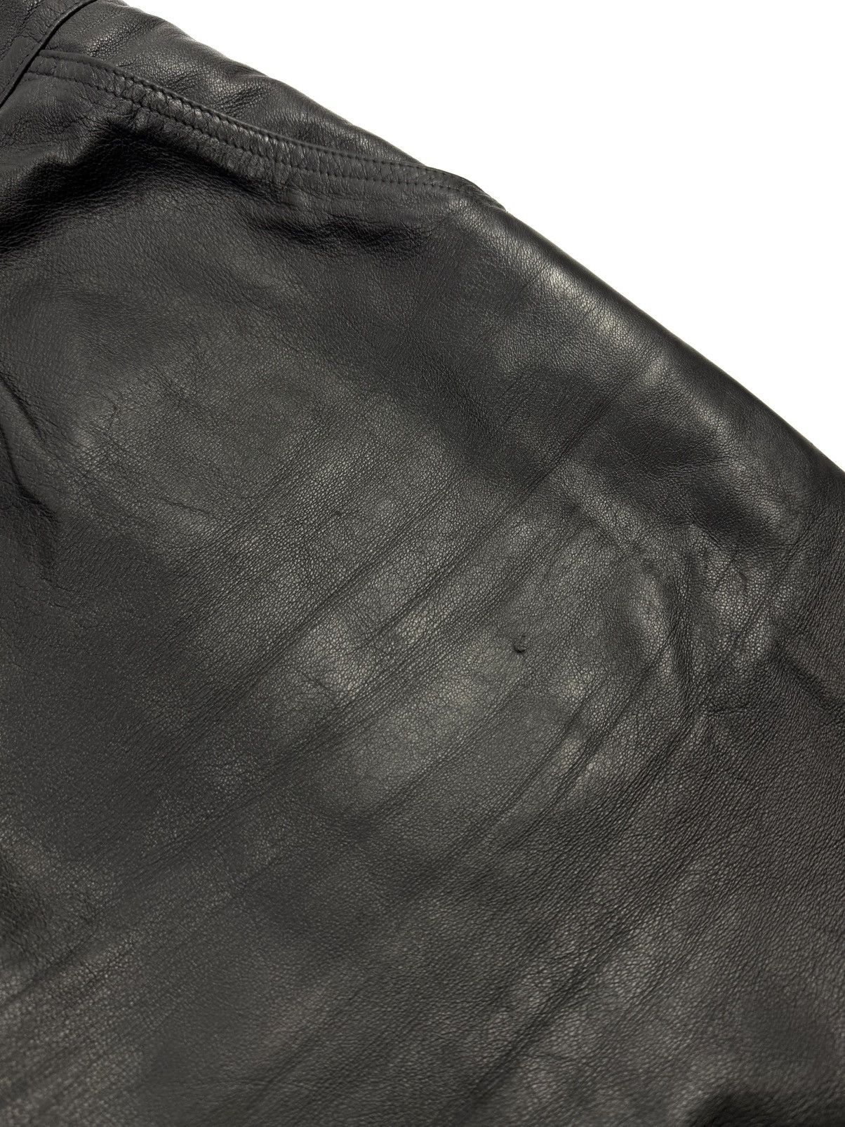 Leather Vintage Leonardo Vera Pelle Italy Leather Pants Relaxed Fit Size US 34 / EU 50 - 20 Thumbnail