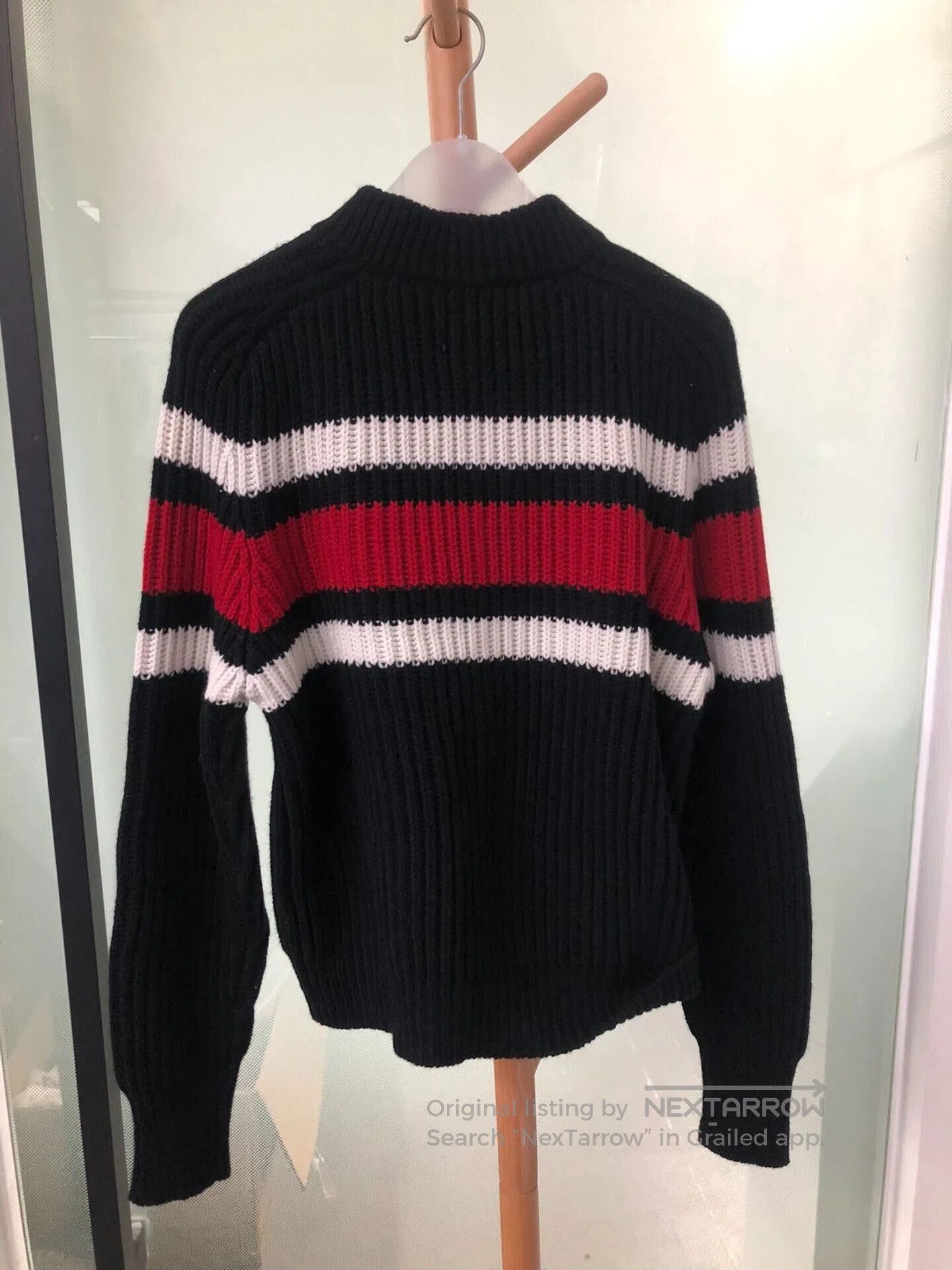 Prada Black Knitted Prada Sweater with Stripes. Size US S / EU 44-46 / 1 - 2 Thumbnail