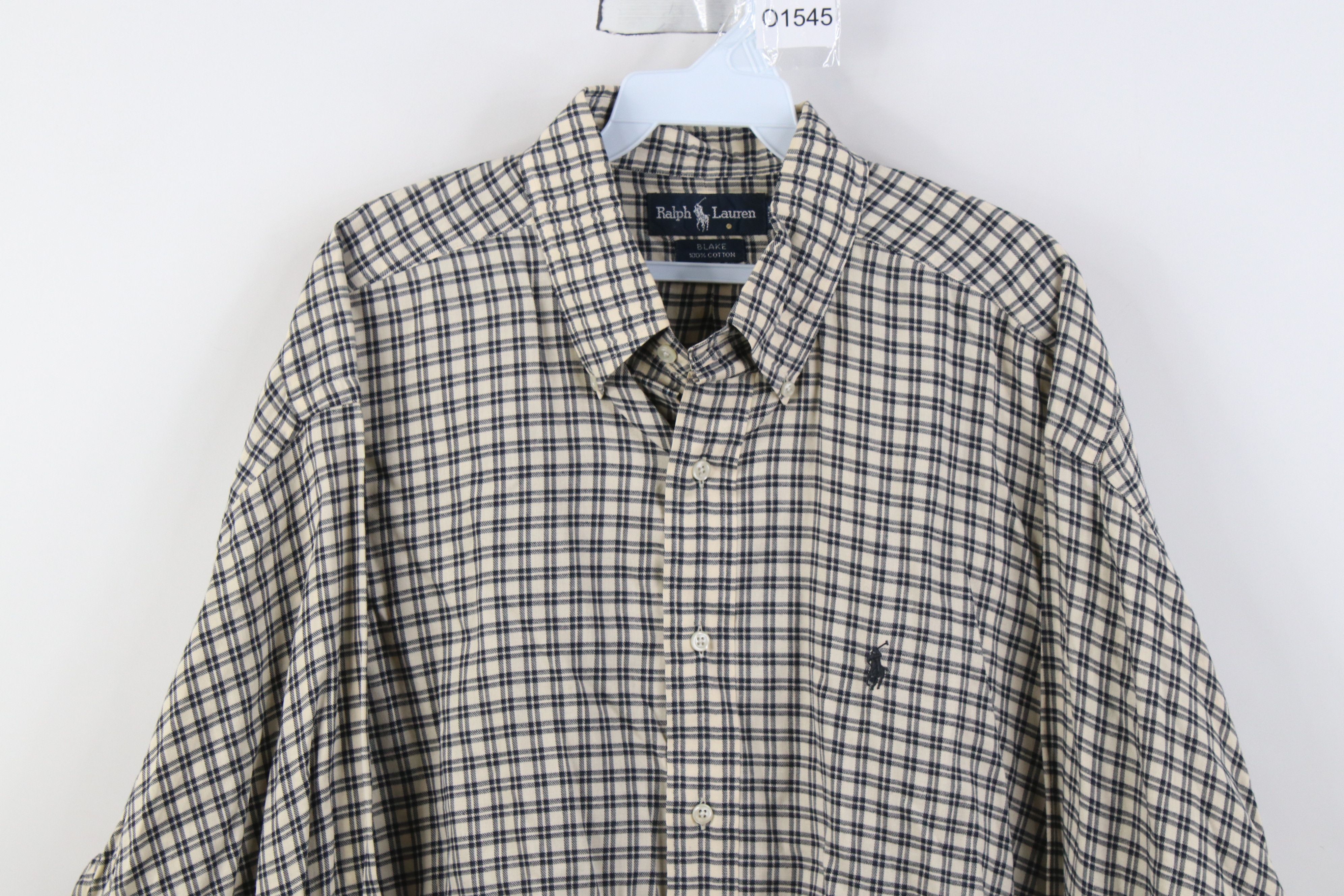 Polo Ralph Lauren Vintage 90s Ralph Lauren Collared Button Down Shirt Plaid Size US XL / EU 56 / 4 - 2 Thumbnail