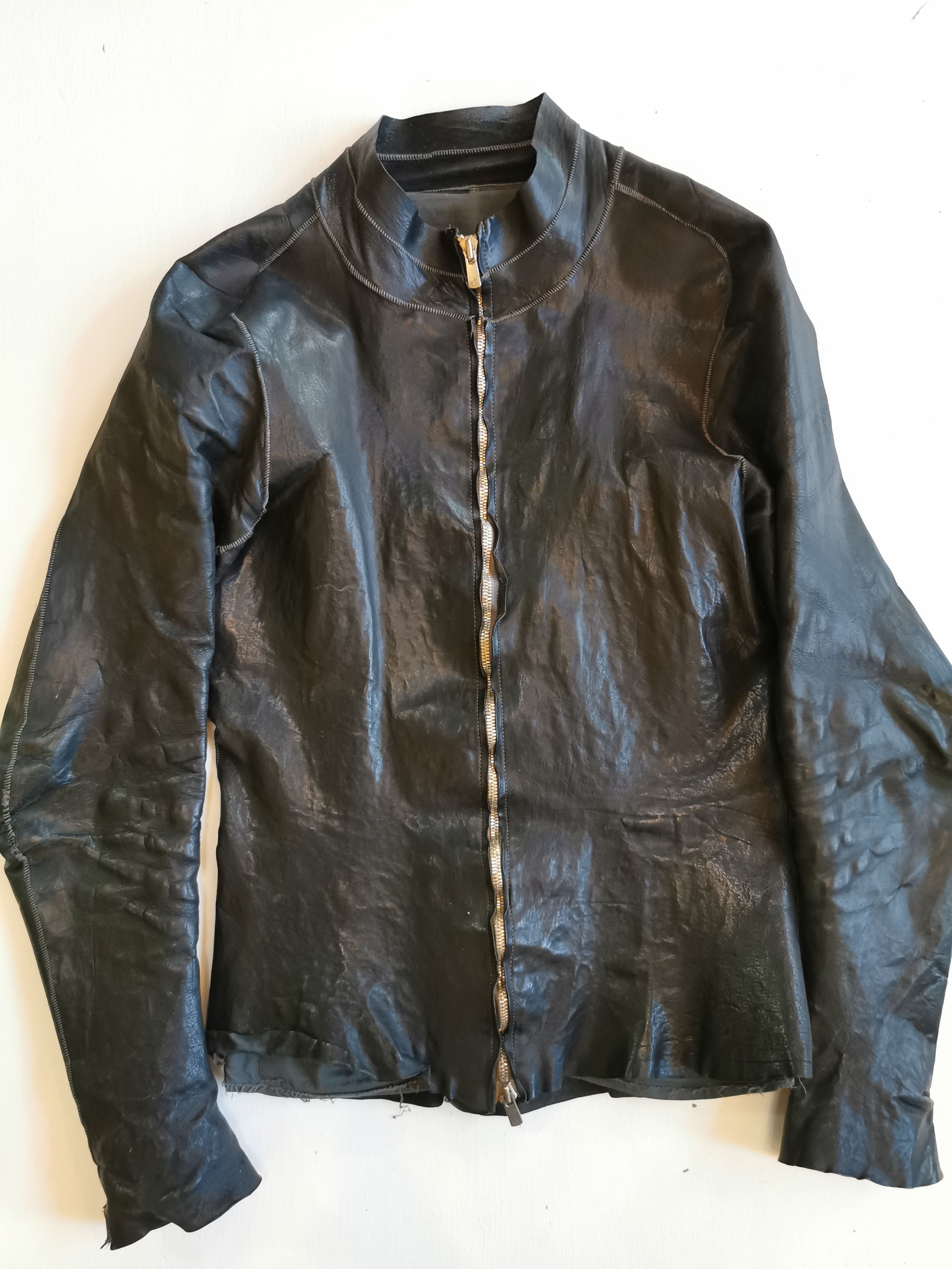 A1923 2009 Augusta Black Horse Leather Jacket Size US XXS / EU 40 - 1 Thumbnail