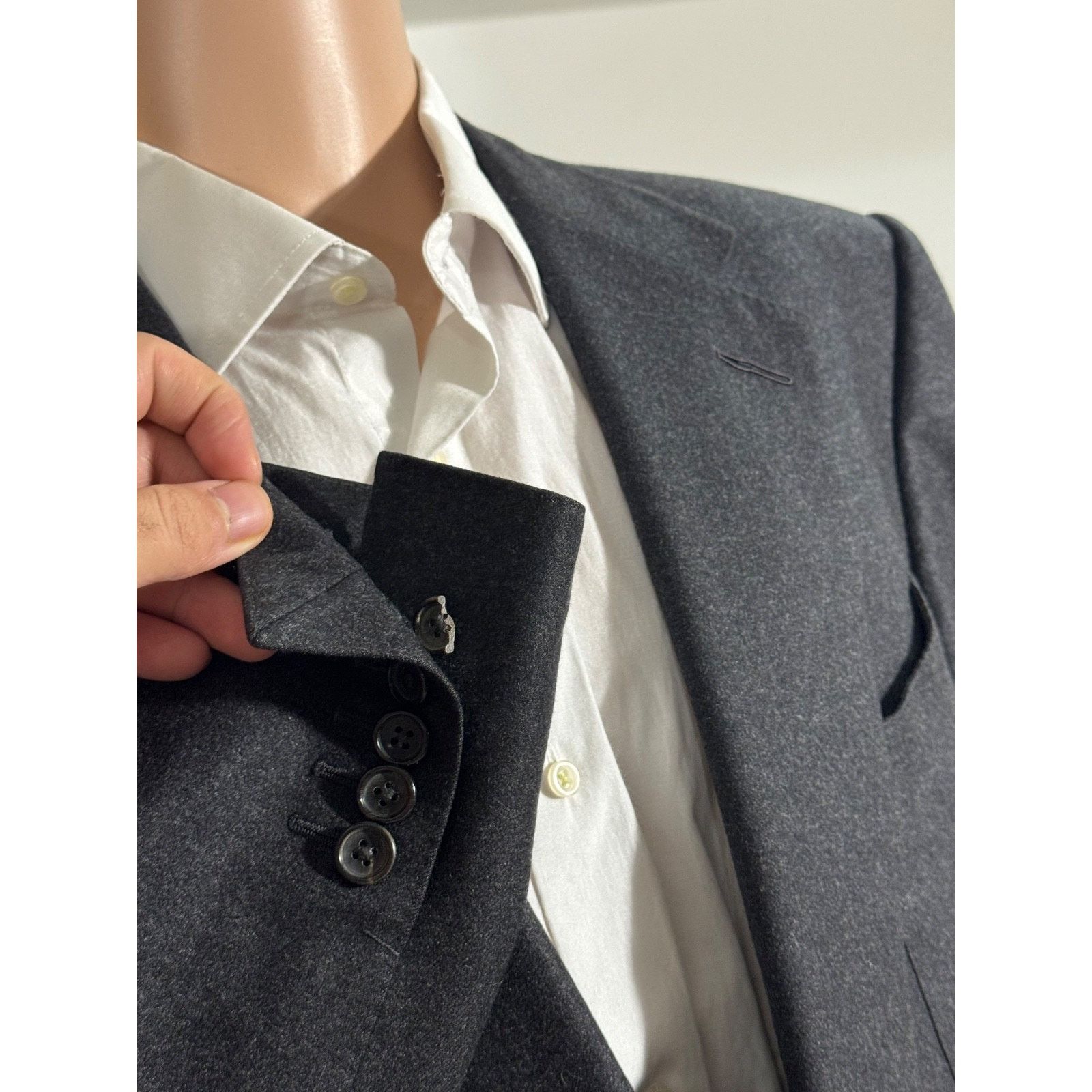 Tom Ford Tom Ford Charcoal Wool Cashmere Flannel Blazer Jacket 56 46 Size 46R - 5 Thumbnail