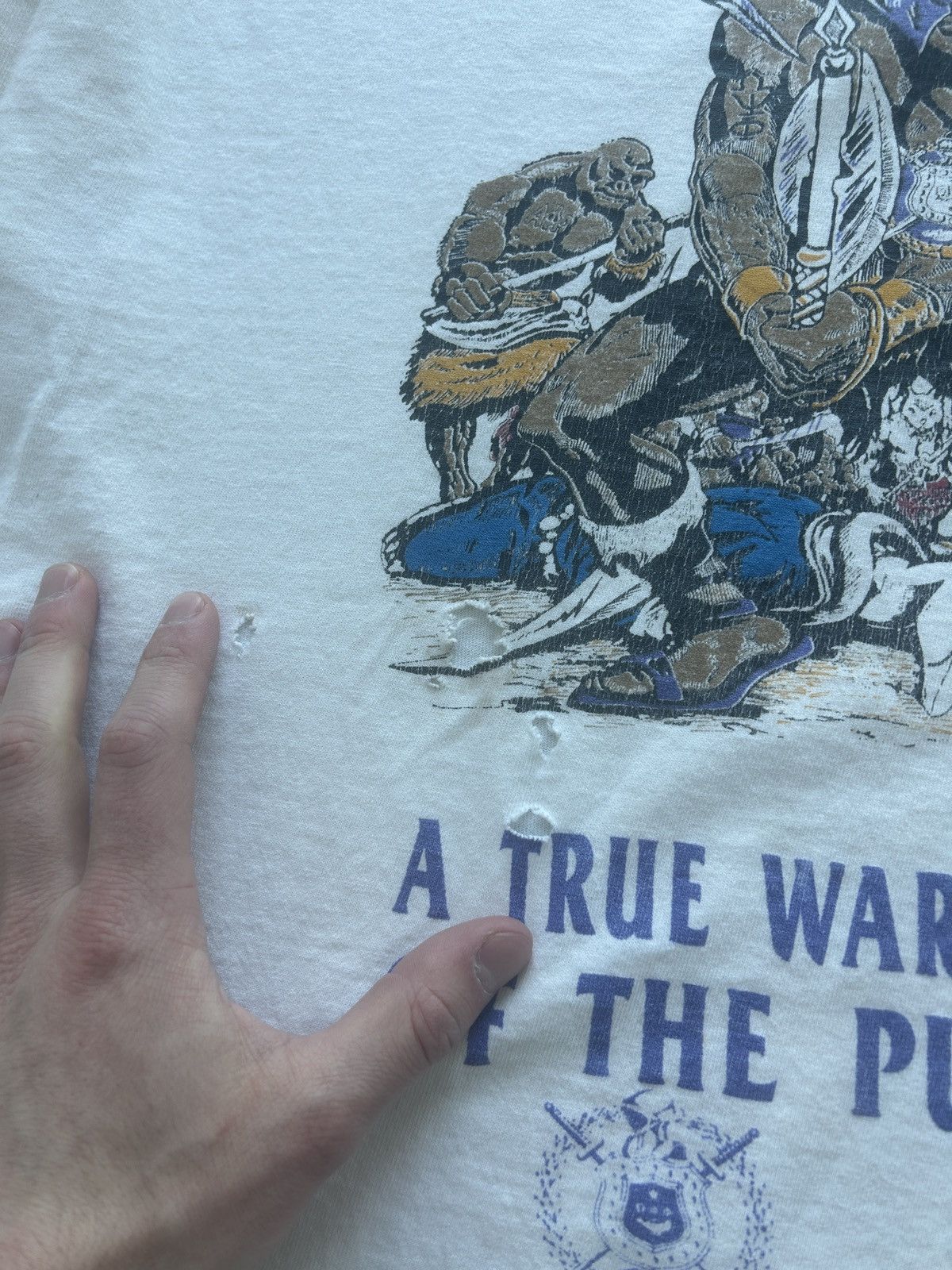 Vintage Crazy Vintage 90s Frat Graphic Tee Size US XXL / EU 58 / 5 - 5 Thumbnail