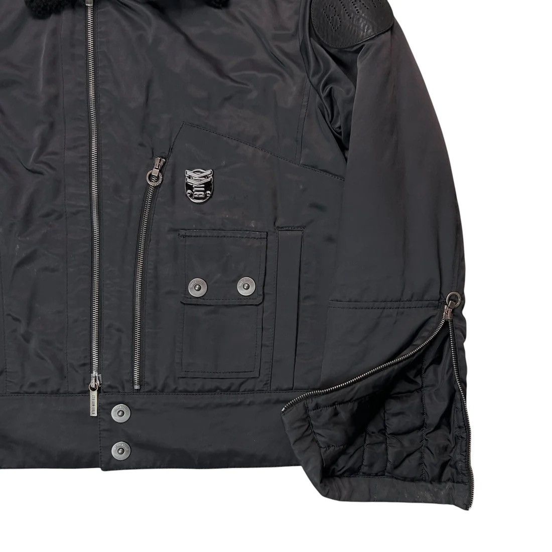 Dirk Bikkembergs Dirk Bikkembergs Faux Fur Collar Pilot Jacket Size US L / EU 52-54 / 3 - 7 Thumbnail