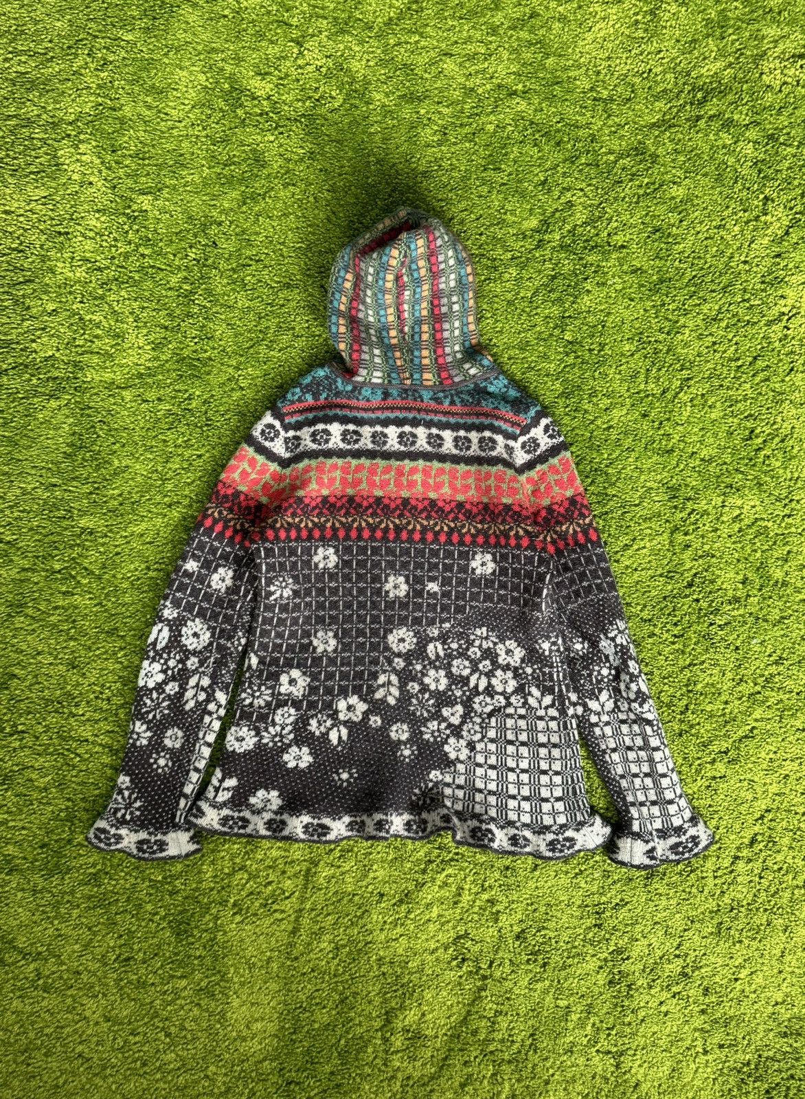 Designer Ivko avant garde 100% wool hoodie Size L / US 10 / IT 46 - 2 Thumbnail