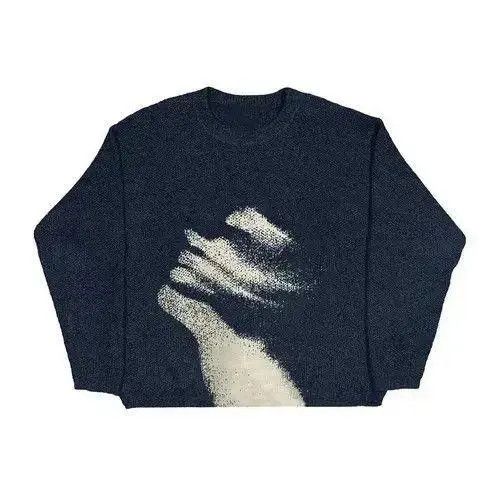 VIBE FACE Graphic Knit Sweater Size US L / EU 52-54 / 3 - 5 Thumbnail