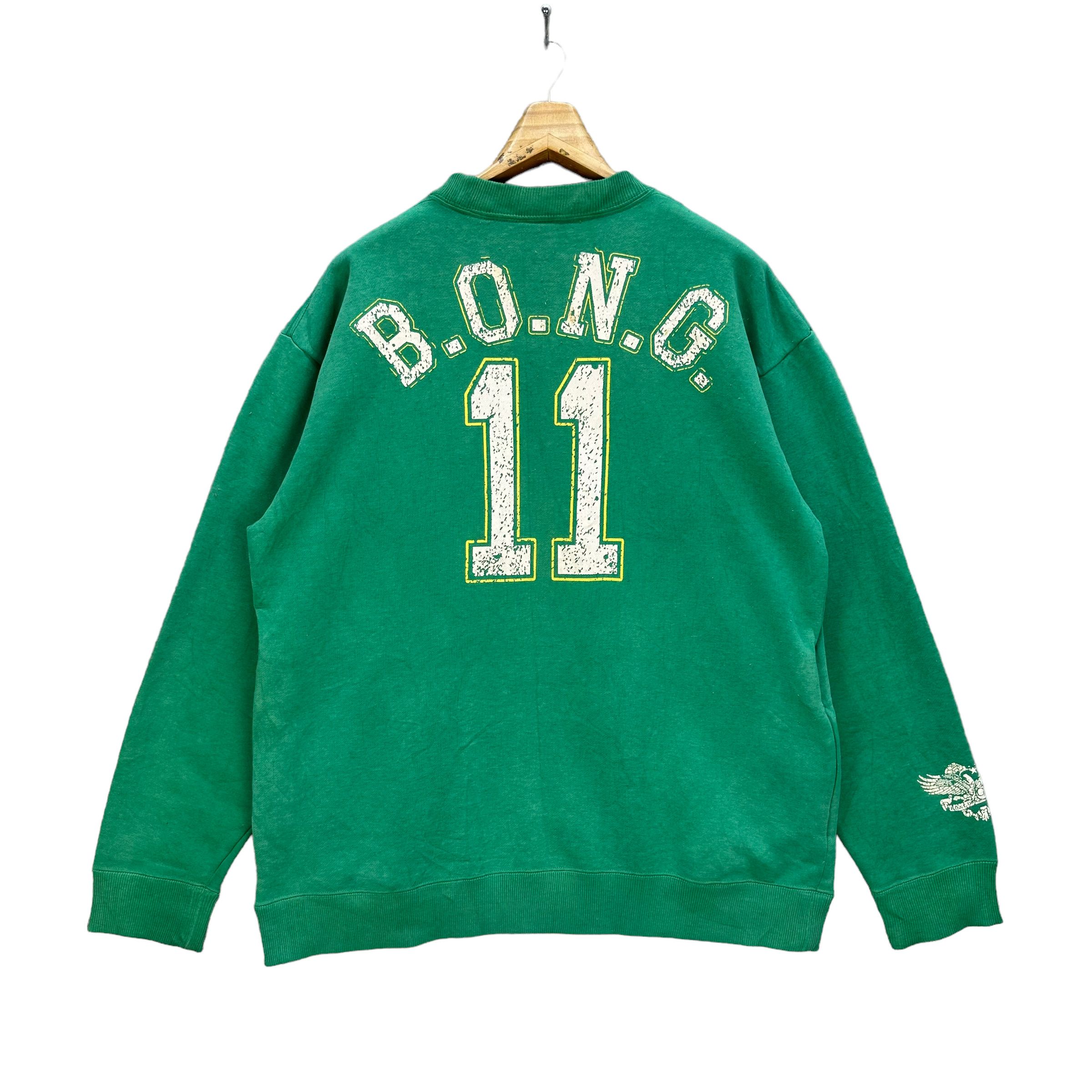 Japanese Brand BONG UK INTERNATIONAL BOG LOGO SWEATSHIRTS #7734-167 Size US L / EU 52-54 / 3 - 13 Thumbnail