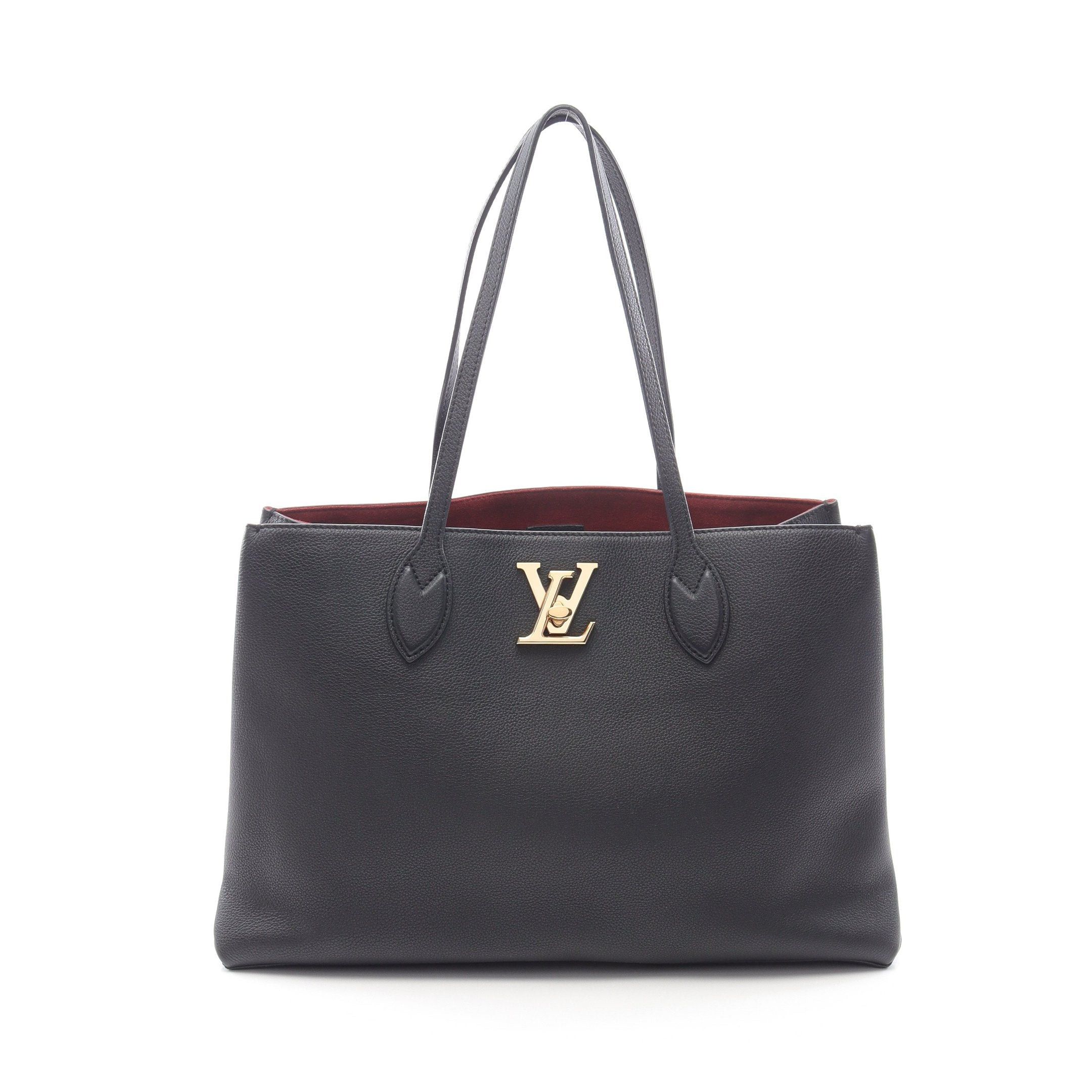 Louis Vuitton Rock Me Shopper Noir Shoulder Bag Tote Leather Black, Women's