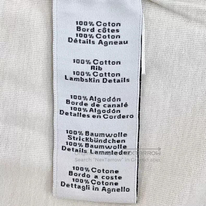 Hermes Hermes White Geometric Leather Patchwork Cotton Jersey Sho Size L / US 10 / IT 46 - 6 Thumbnail
