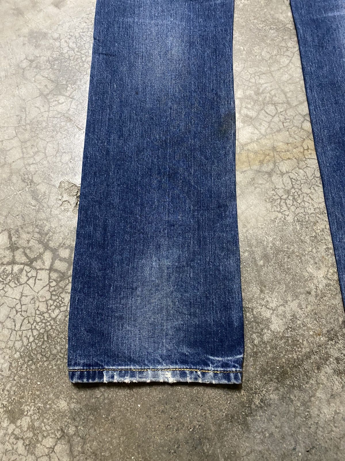 Hysteric Glamour × Nicole Club × Tornado Mart Japanese Nicole Distressed Slim Straight Denim p137 Size US 31 - 15 Thumbnail