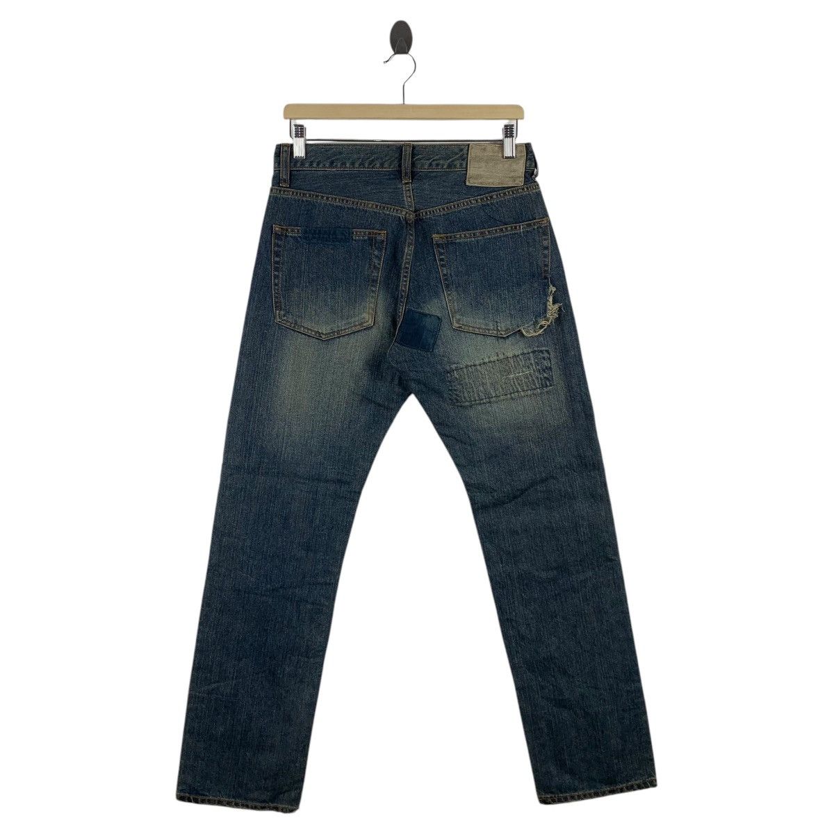 If Six Was Nine × Japanese Brand JAPANESEBRAND patchwork blue jeans Size US 30 / EU 46 - 4 Thumbnail