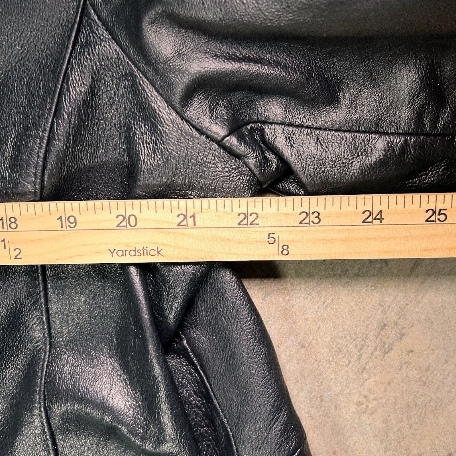 Vintage East 5th Women's Black Genuine Leather Long Sleeve Size 2XL Size XXL / US 16-18 / IT 52-54 - 4 Thumbnail