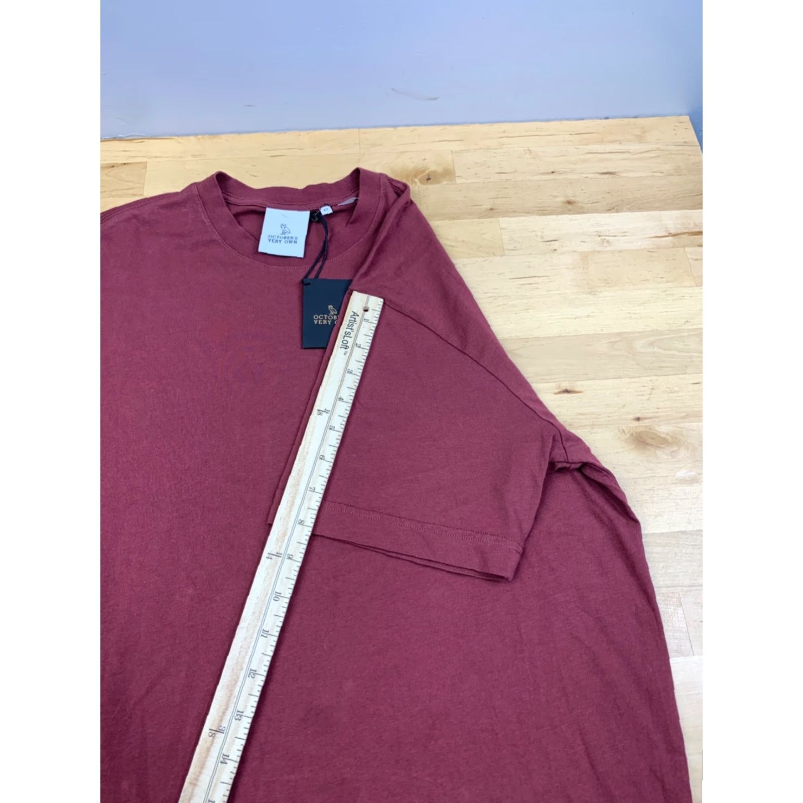 Vintage October Very Own OVO Shirt Mens XS Solid Burgundy Drake Crew Neck Size US XS / EU 42 / 0 - 5 Thumbnail