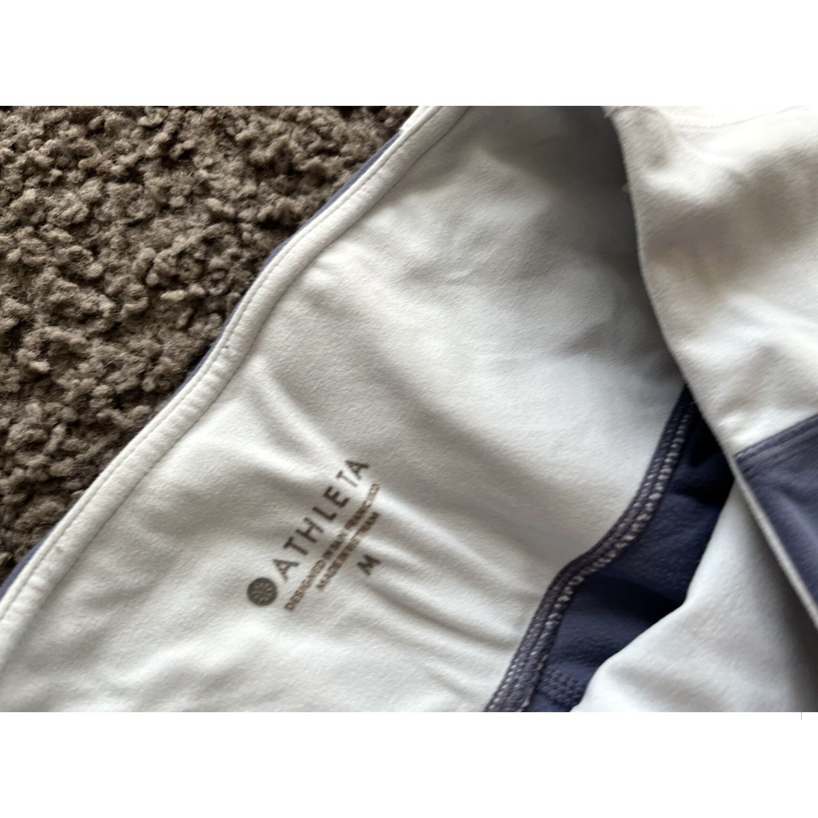 Athleta Athleta Chaturanga Capri Crop Leggings Blue White Womans 305922 Size 32" / US 10 / IT 46 - 6 Thumbnail