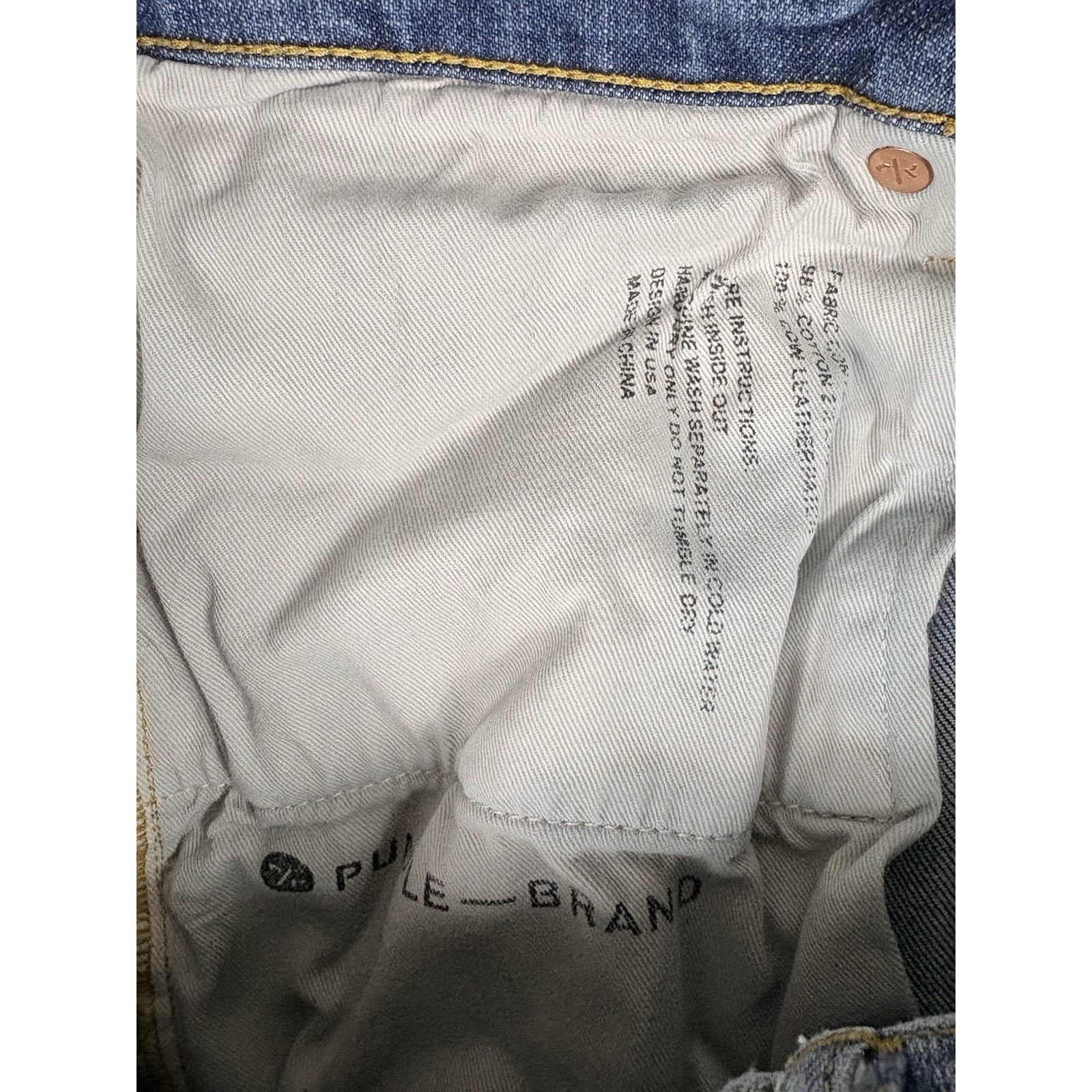 Purple Brand Purple Brand Jeans Men’s 31 Blue Splatter P001 Distress Moto Size US 31 - 6 Thumbnail
