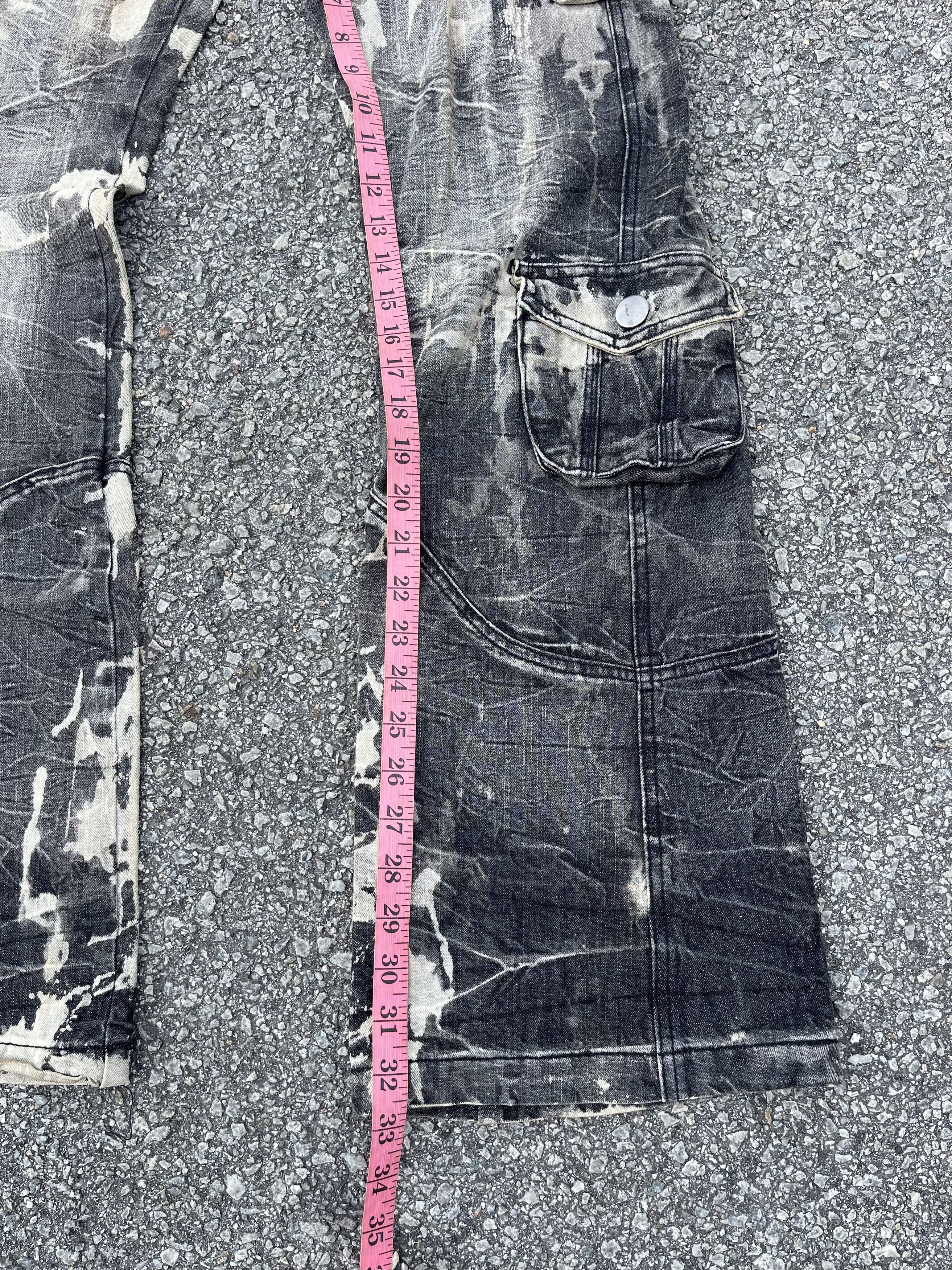 Beauty Beast Topism Flare Multipocket Acid Wash Travis Scott Style Size US 32 / EU 48 - 13 Thumbnail