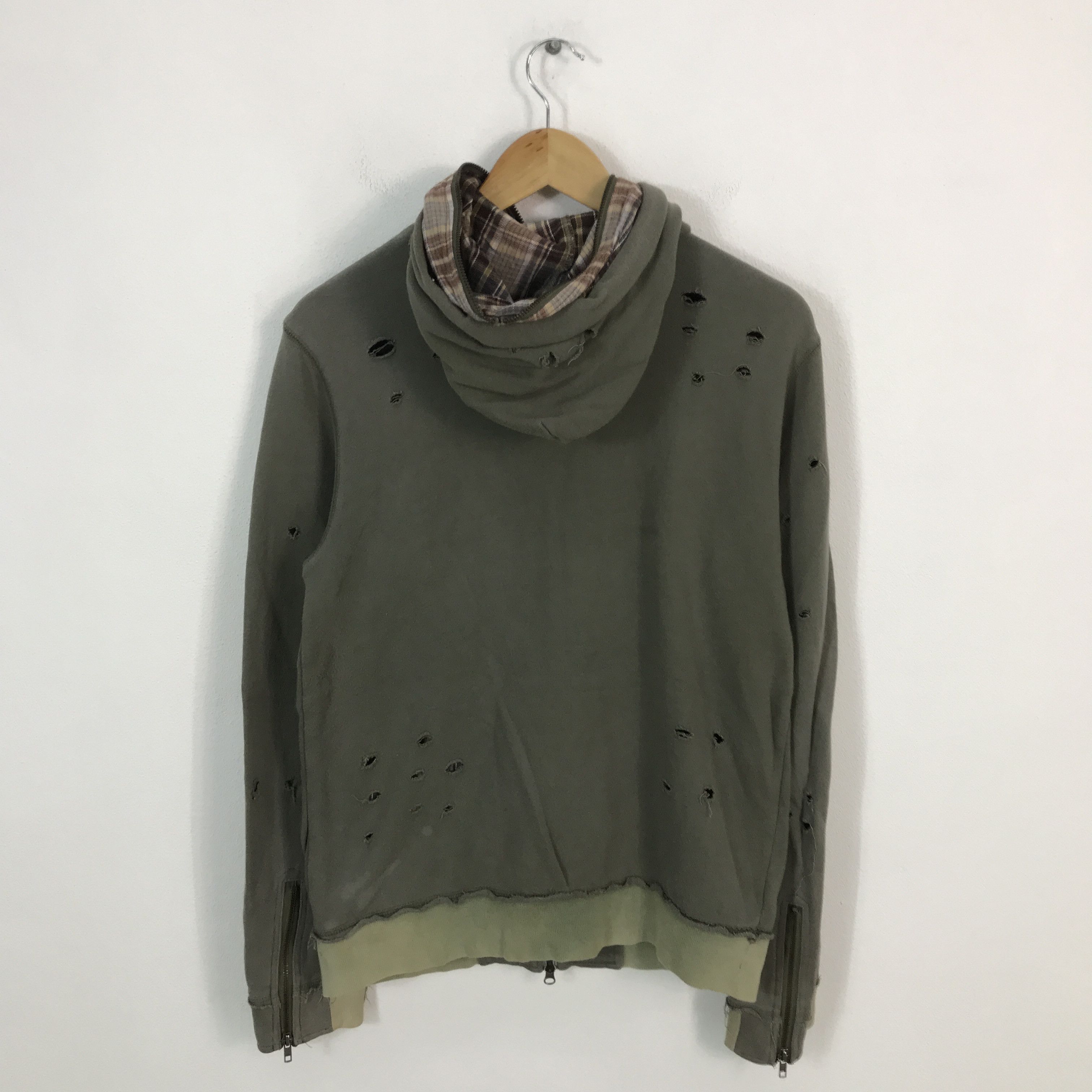 Japanese Brand × Vintage Rare🔥breathmint Design shot Distressed hoodies jacket Size US M / EU 48-50 / 2 - 2 Thumbnail