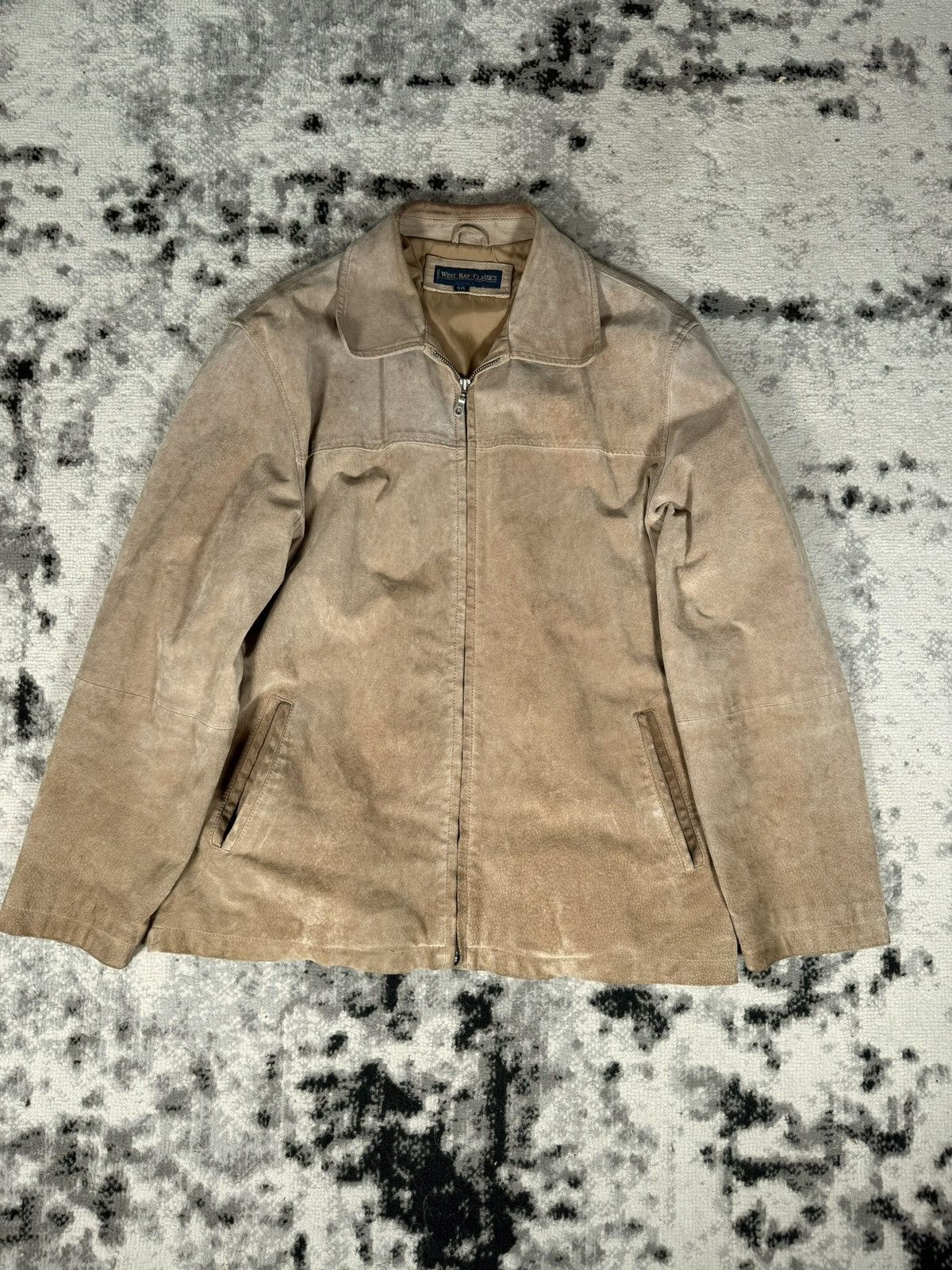 Vintage Vintage Suede Leather Beige Jacket Size US L / EU 52-54 / 3 - 3 Thumbnail