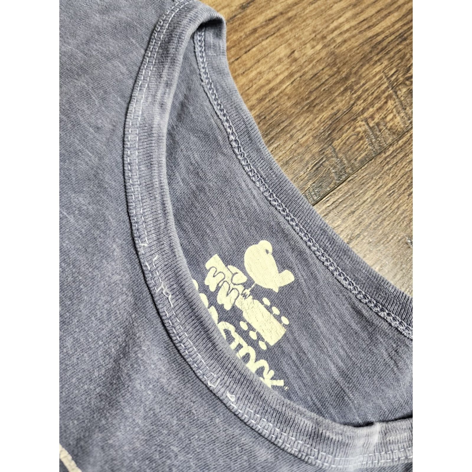 Lucky Brand VINTAGE Lucky Brand T-Shirt Men 2XL Short Sleeve Blue Cotton Faded Woodstock 60s 70s Retro Size US XXL / EU 58 / 5 - 5 Thumbnail