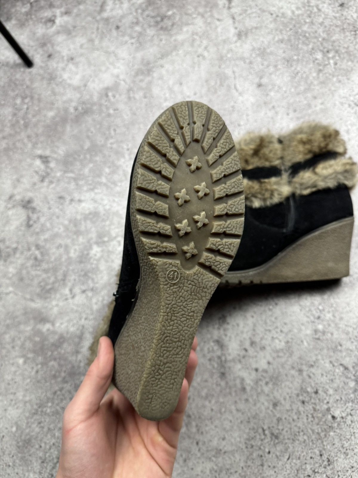 Japanese Brand Unbranded Isabel Marant Style Fur Sneakers Suede Shoes Size US 11 / IT 41 - 10 Thumbnail