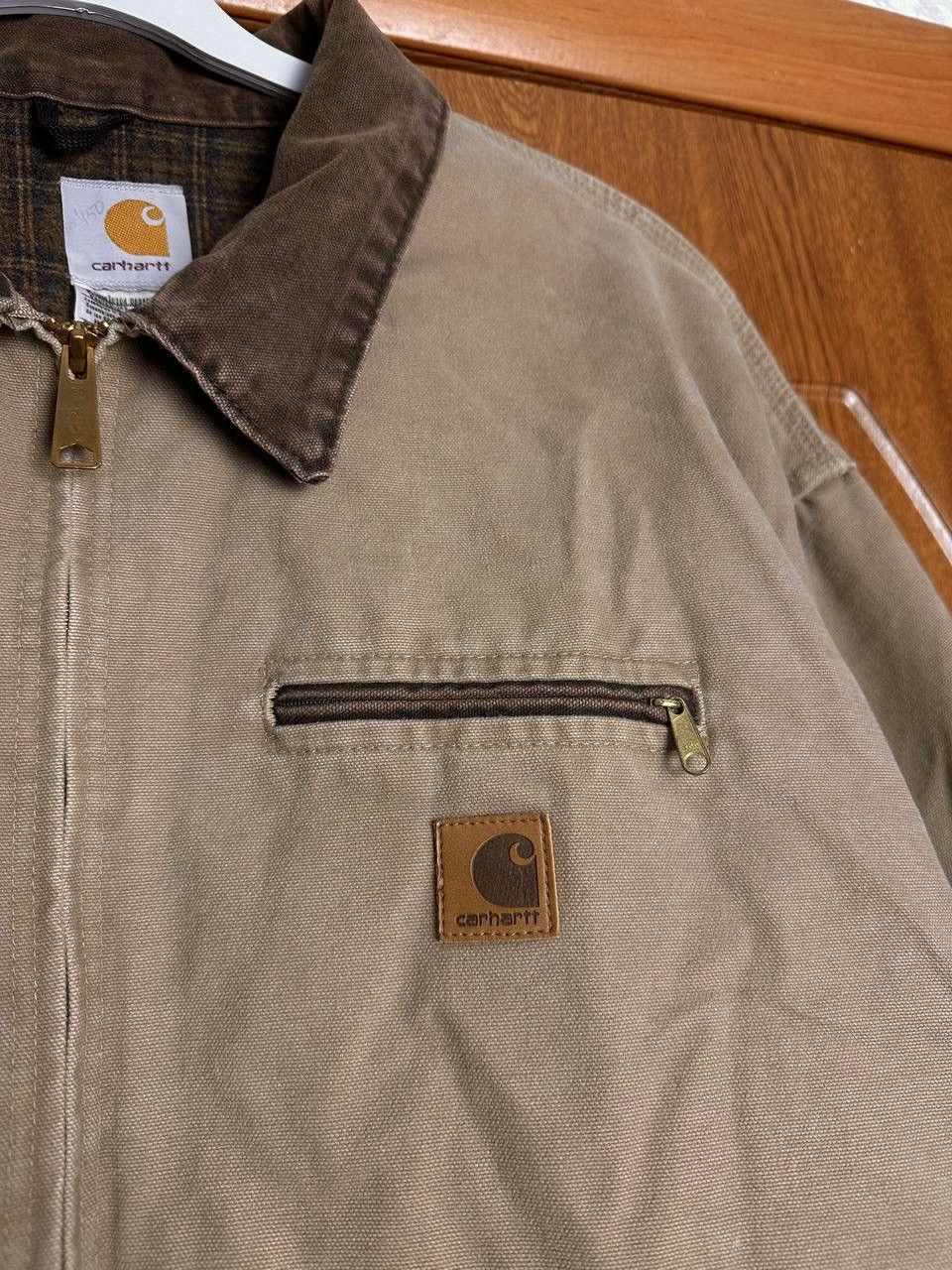 Carhartt Vintage Carhartt Detroit Jacket Brown USA 4XL Size US XXL / EU 58 / 5 - 3 Thumbnail