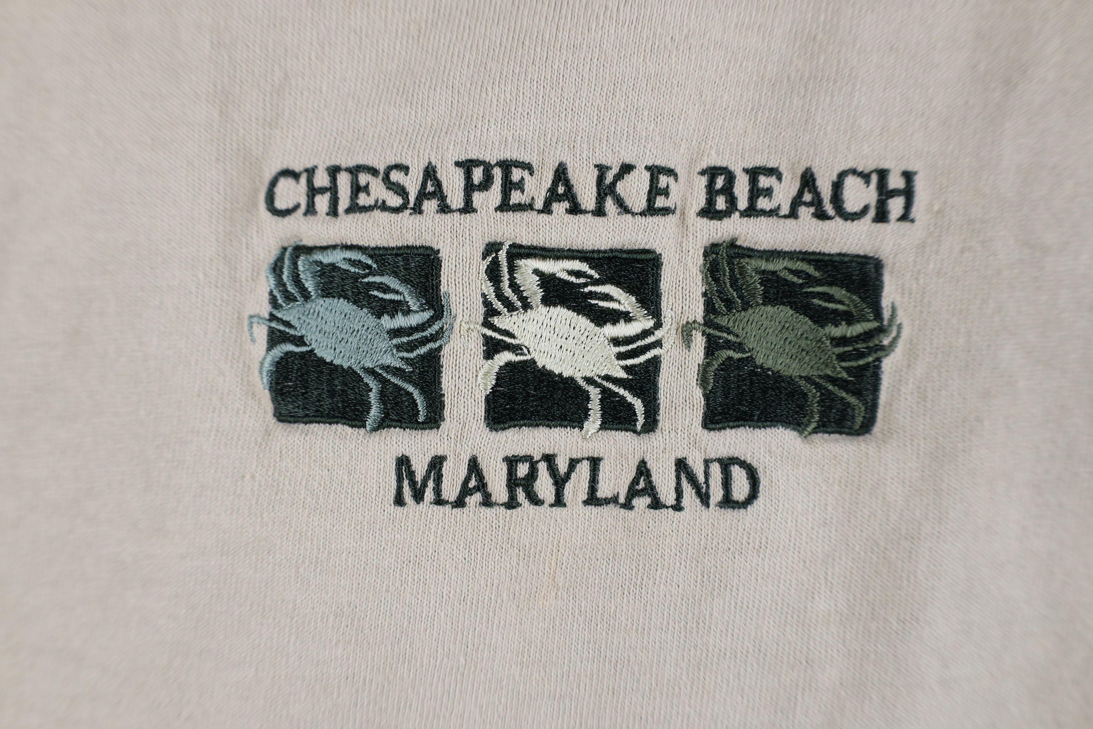 Vintage Vintage 90s Streetwear Chesapeake Maryland Crab T-Shirt Size US XL / EU 56 / 4 - 5 Thumbnail