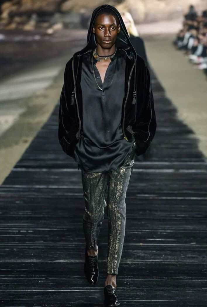 Saint Laurent Paris × Yves Saint Laurent Saint Laurent tassel pendant velvet jacket 2412-Nextarrow Size US XS / EU 42 / 0 - 7 Thumbnail