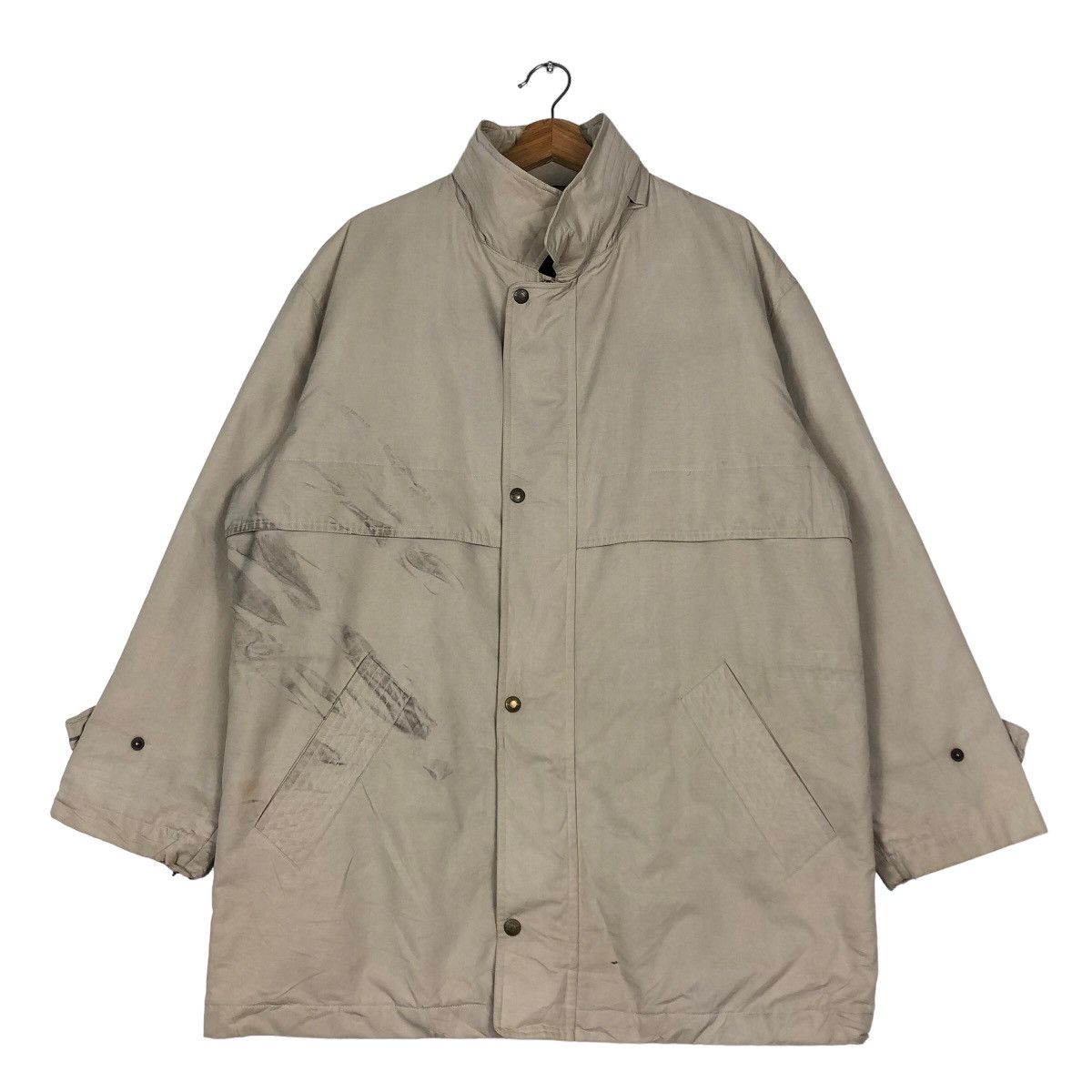 Burberry 🔥Vintage Chore Jacket Burberrys Big Logo Size US L / EU 52-54 / 3 - 1 Thumbnail