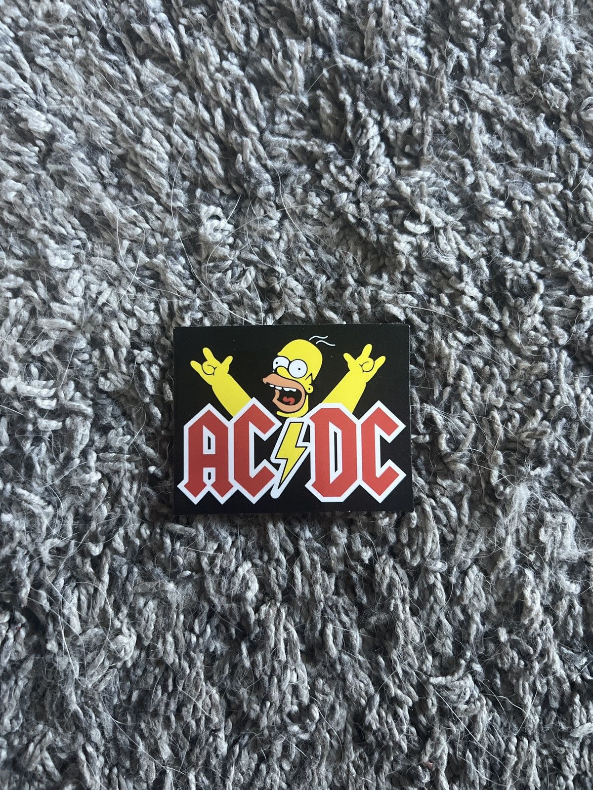 AC/DC The Simpsons AC/DC Sticker Size ONE SIZE - 1 Thumbnail
