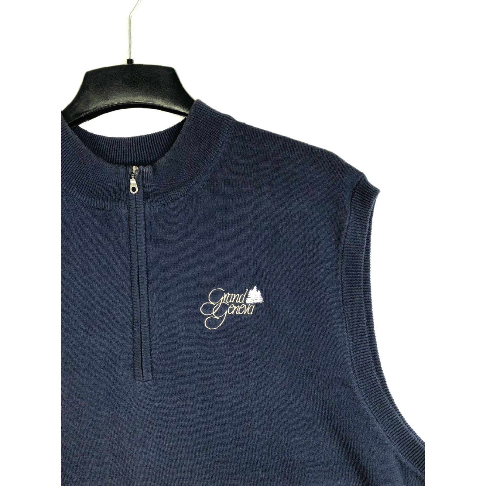 Vintage VINTAGE Greg Norman Vest Mens XL Pullover GRAND GENEVA Golf Sleeveless Blue Size US XL / EU 56 / 4 - 3 Thumbnail