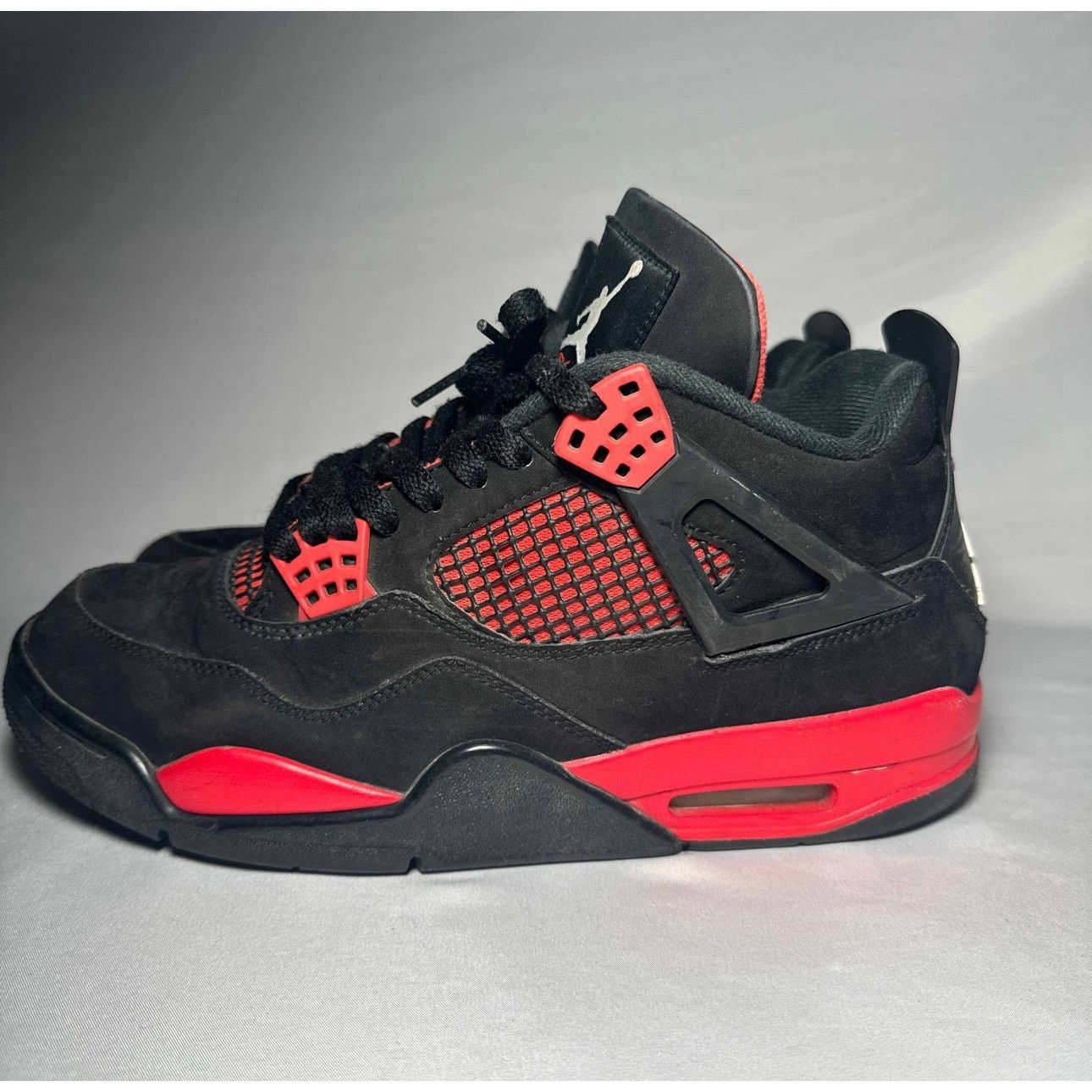 Jordan Brand × Nike Size 9.5 - Nike Air Jordan 4 Retro Red Thunder Men's Shoes Size US 9.5 / EU 42-43 - 8 Thumbnail
